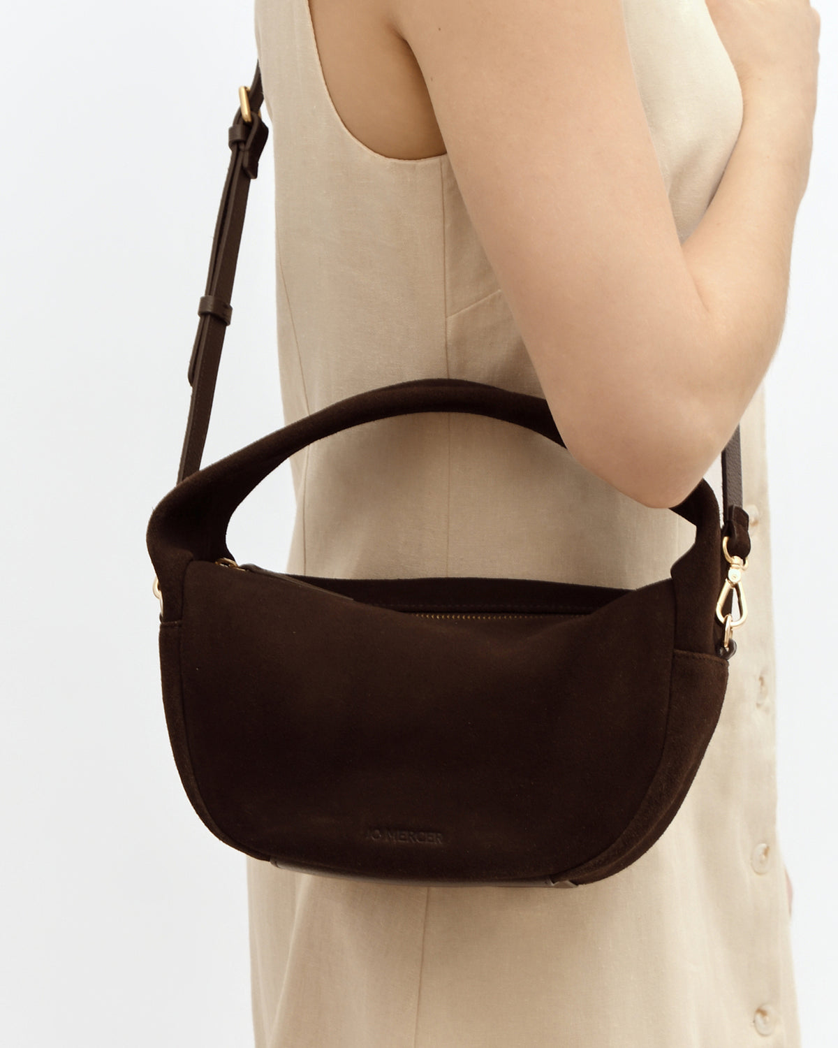 MOLLY CROSSBODY BAG BITTER CHOC SUEDE