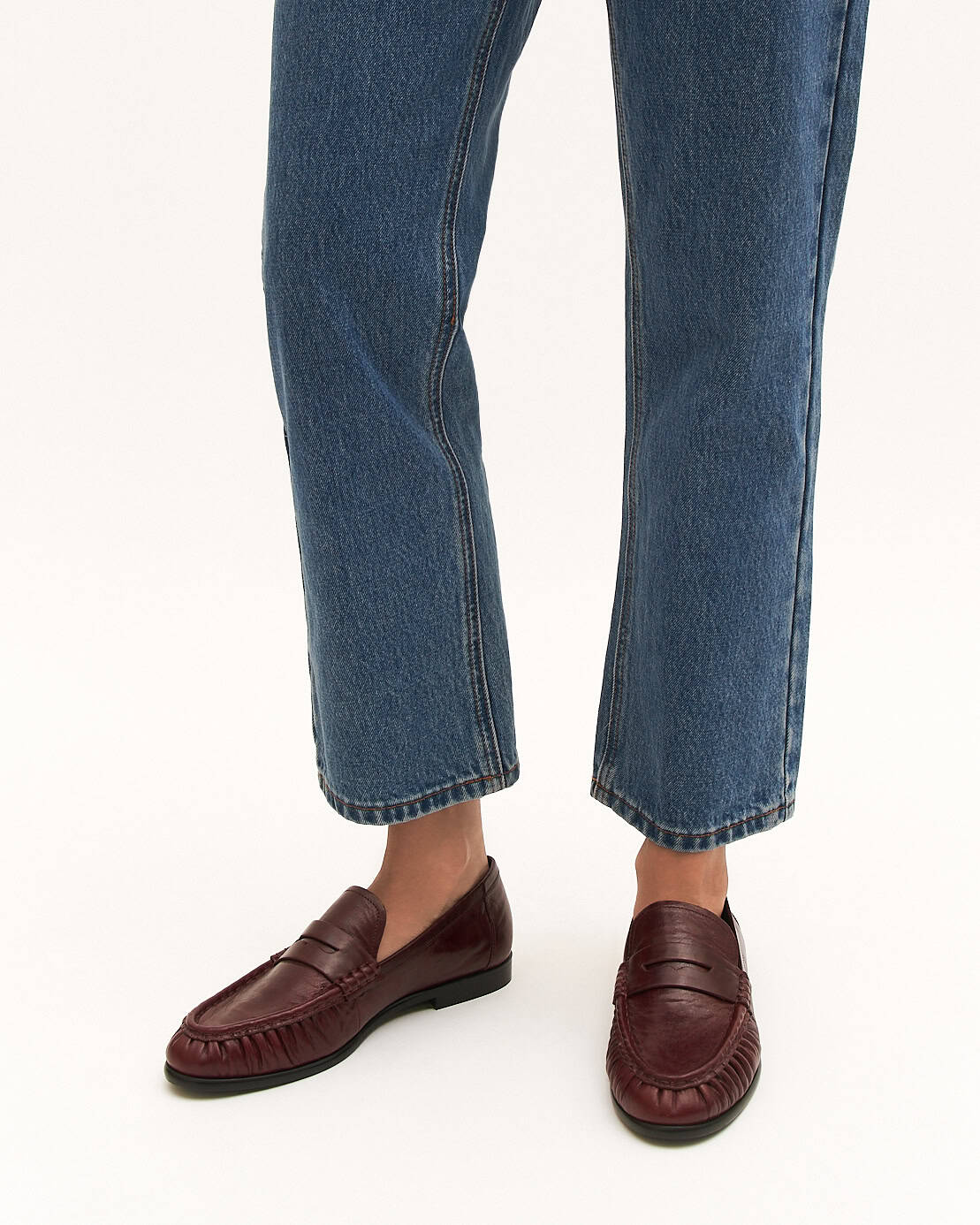 MYRTLE LOAFERS MULBERRY LEATHER - Jo Mercer