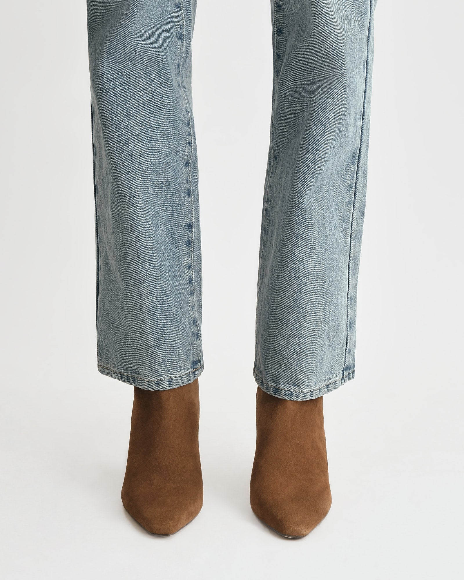 NESSIE MID ANKLE BOOTS BISCUIT SUEDE image