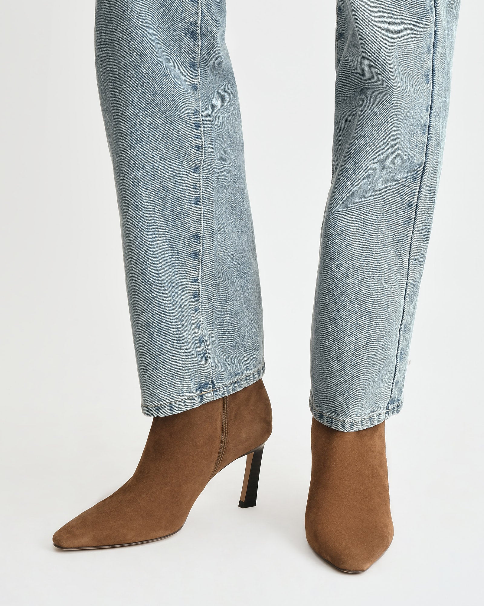 NESSIE MID ANKLE BOOTS BISCUIT SUEDE image
