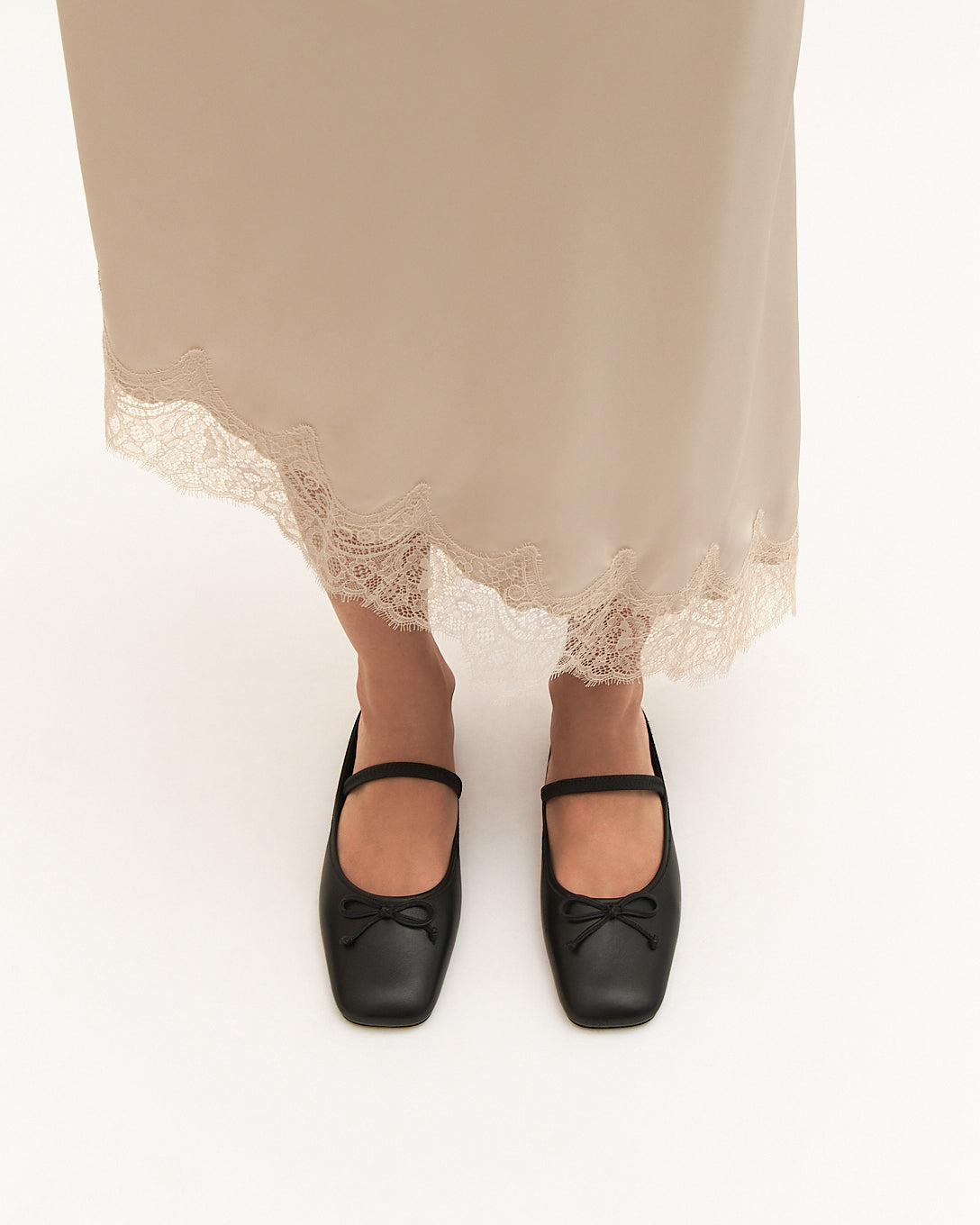 NOVA CASUAL FLATS BLACK LEATHER image