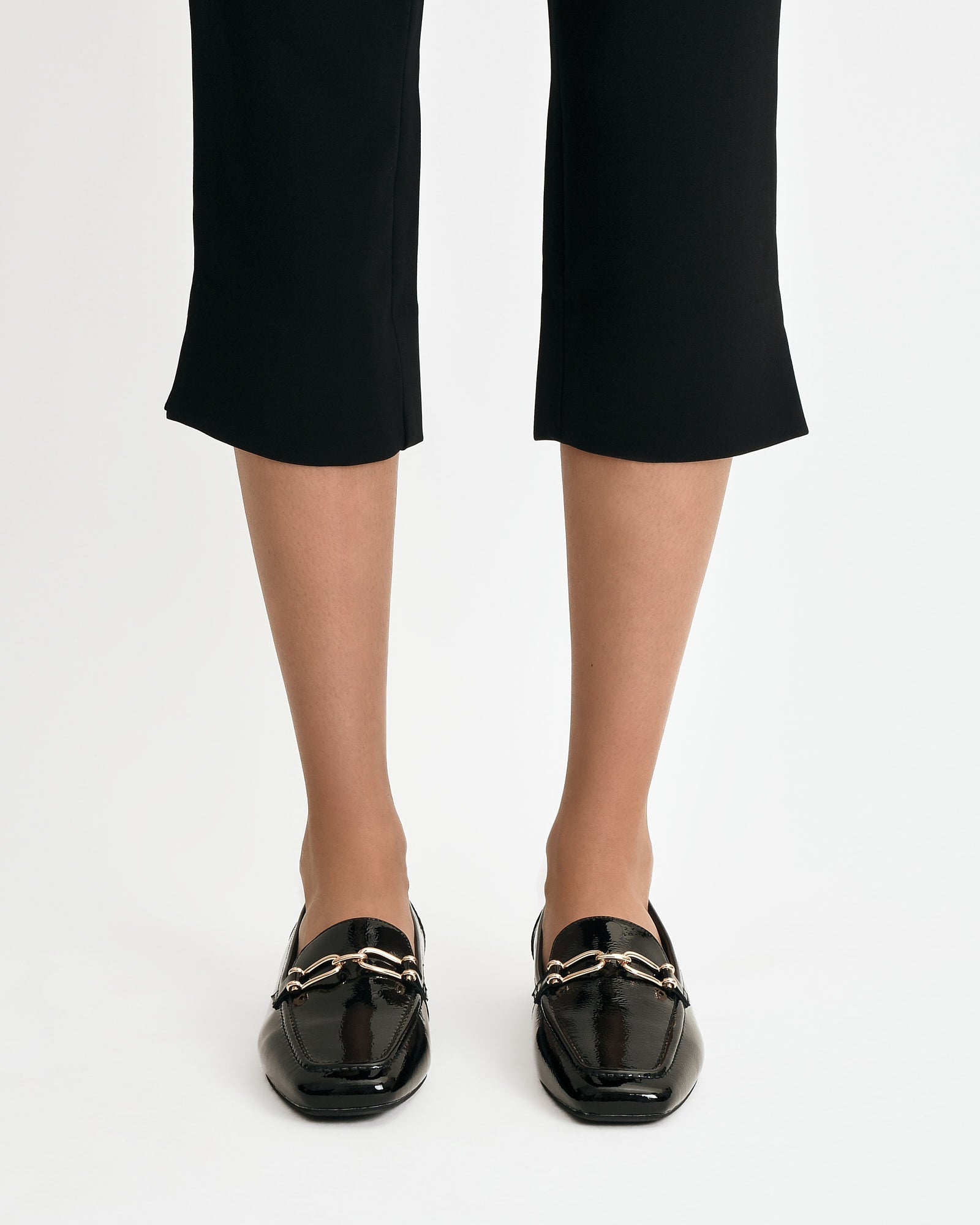 OCTAVIA LOAFERS BLACK CRINKLE PATENT image