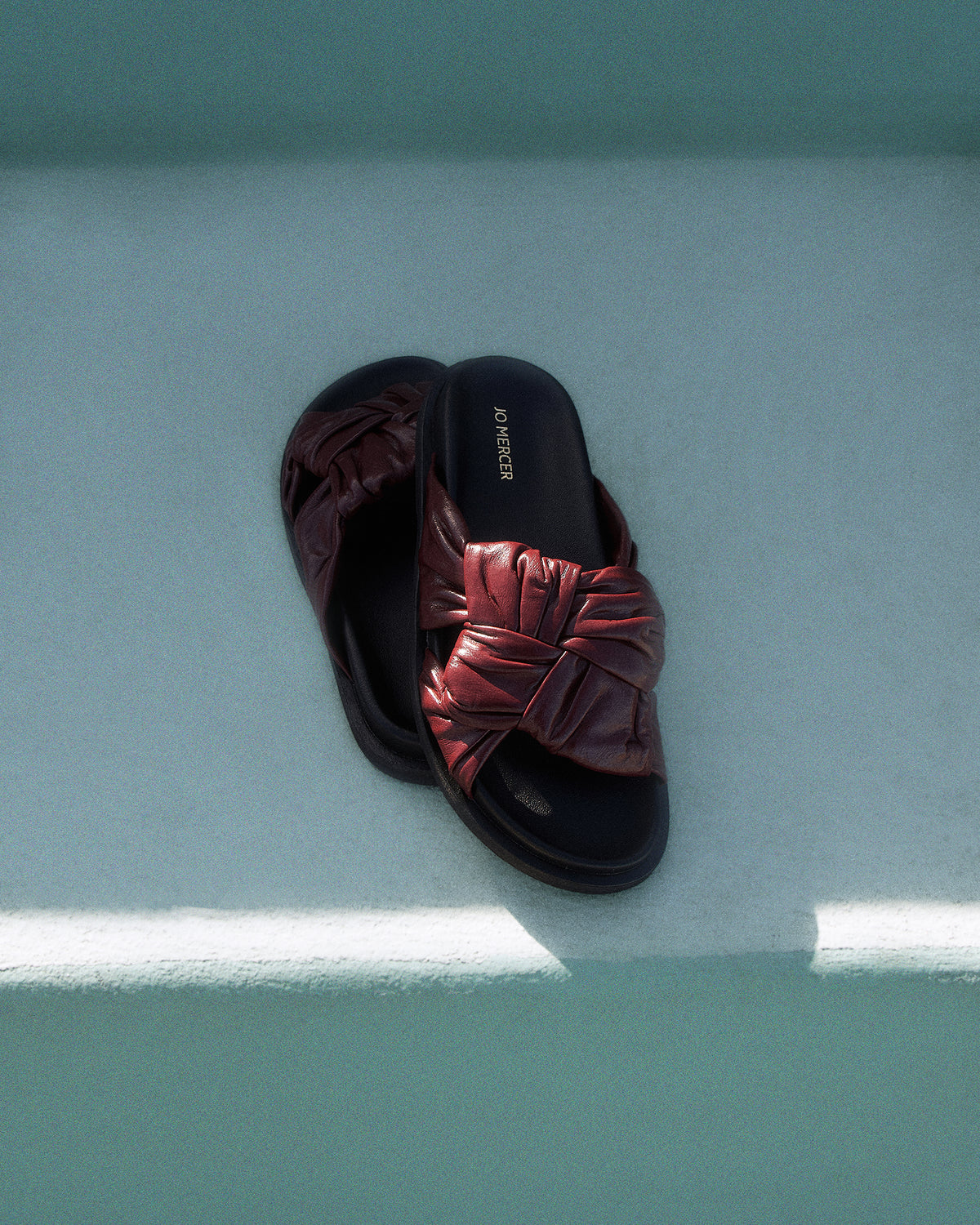 OLLIE FLAT SANDALS MULBERRY LEATHER