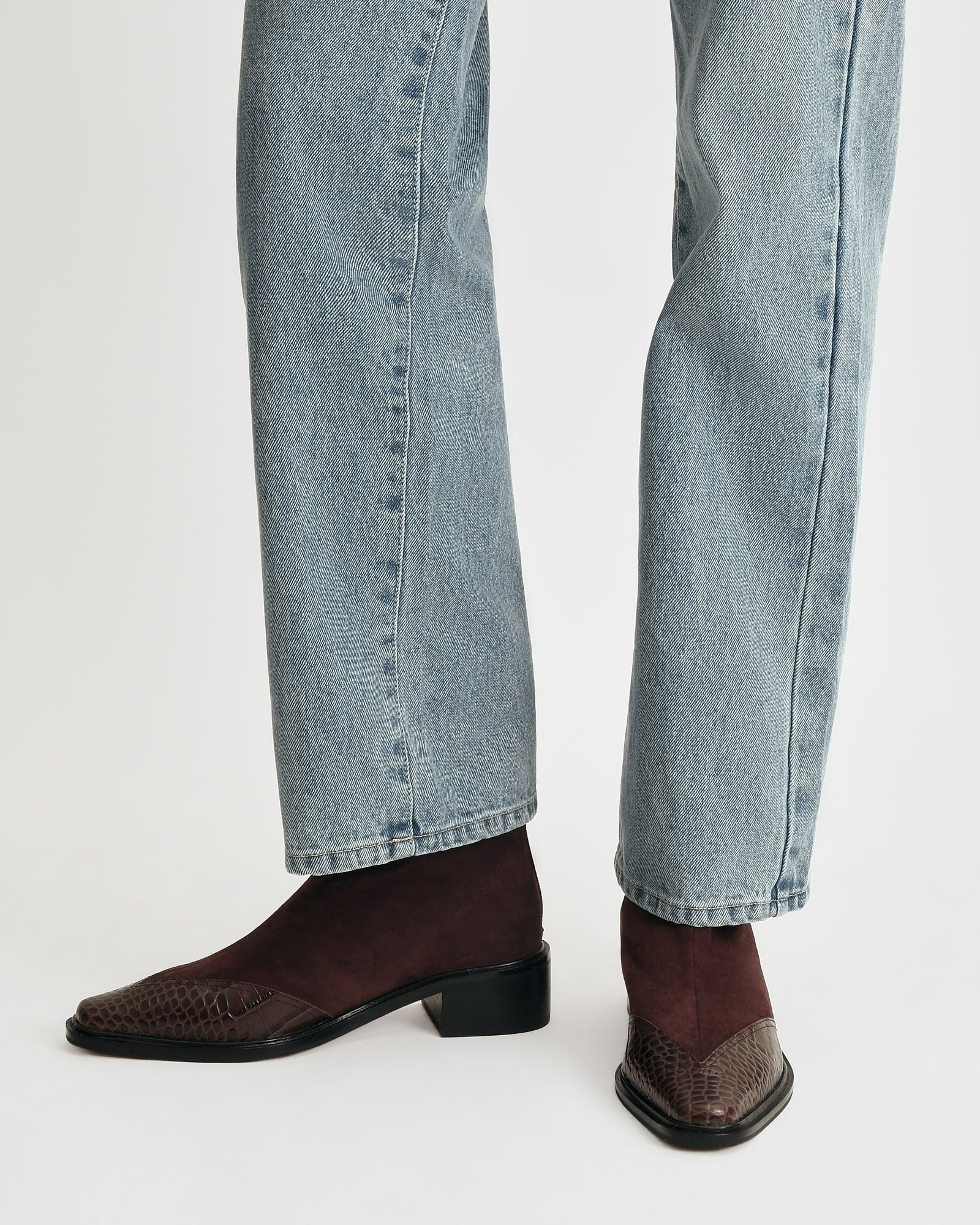 ORACLE FLAT ANKLE BOOTS MERLOT MULTI image
