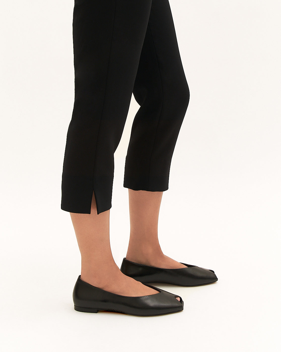 PATSY CASUAL FLATS BLACK LEATHER