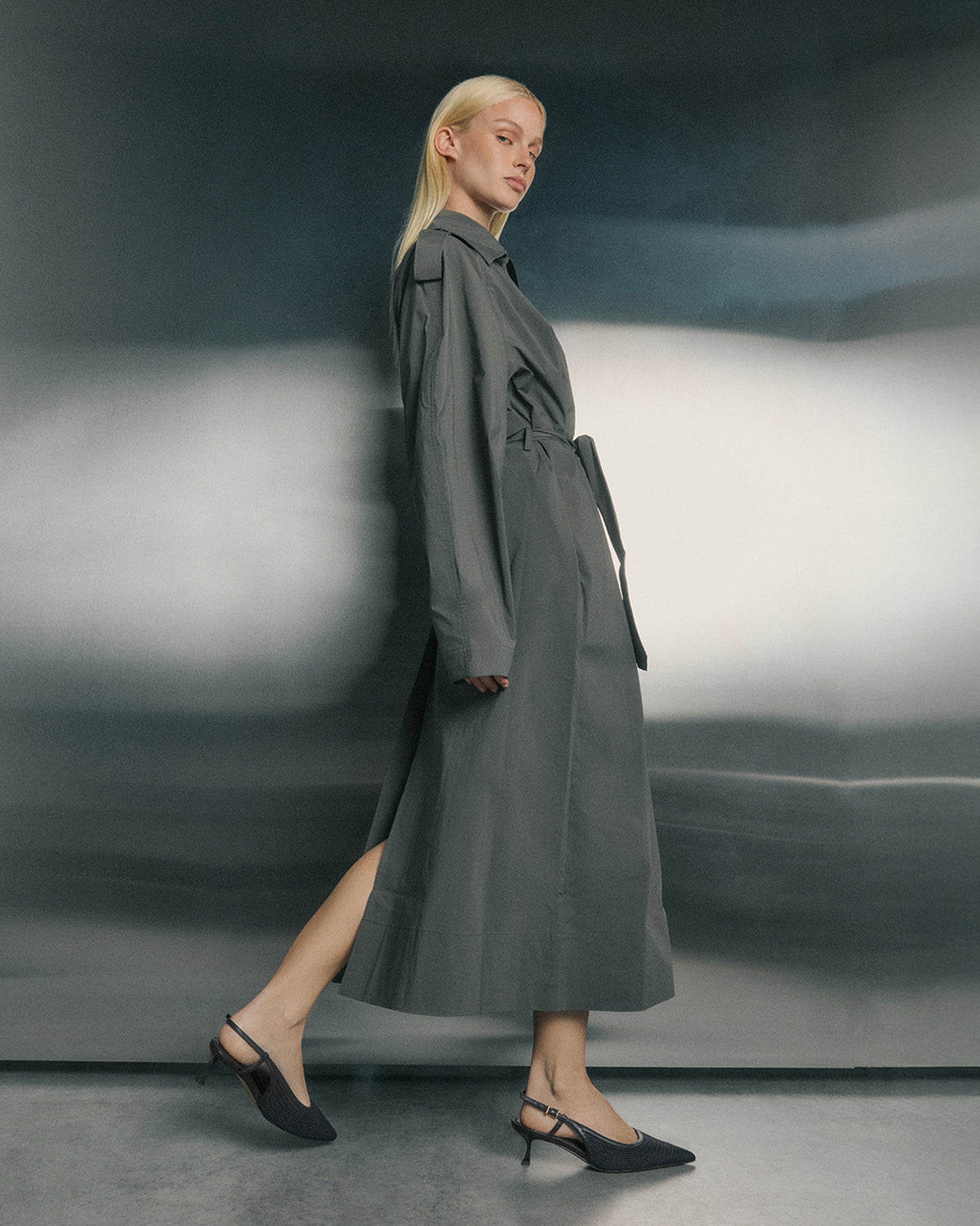 PERRY LOW HEELS BITTER CHOC RAFFIA