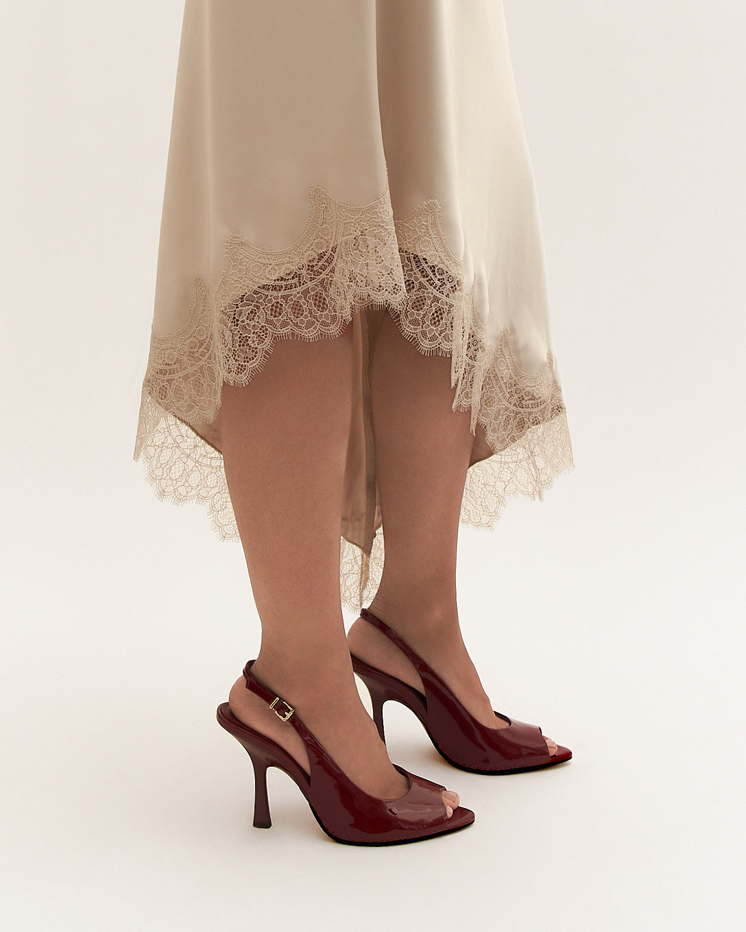 RHODA HIGH HEEL SANDALS RUBY RED PATENT image