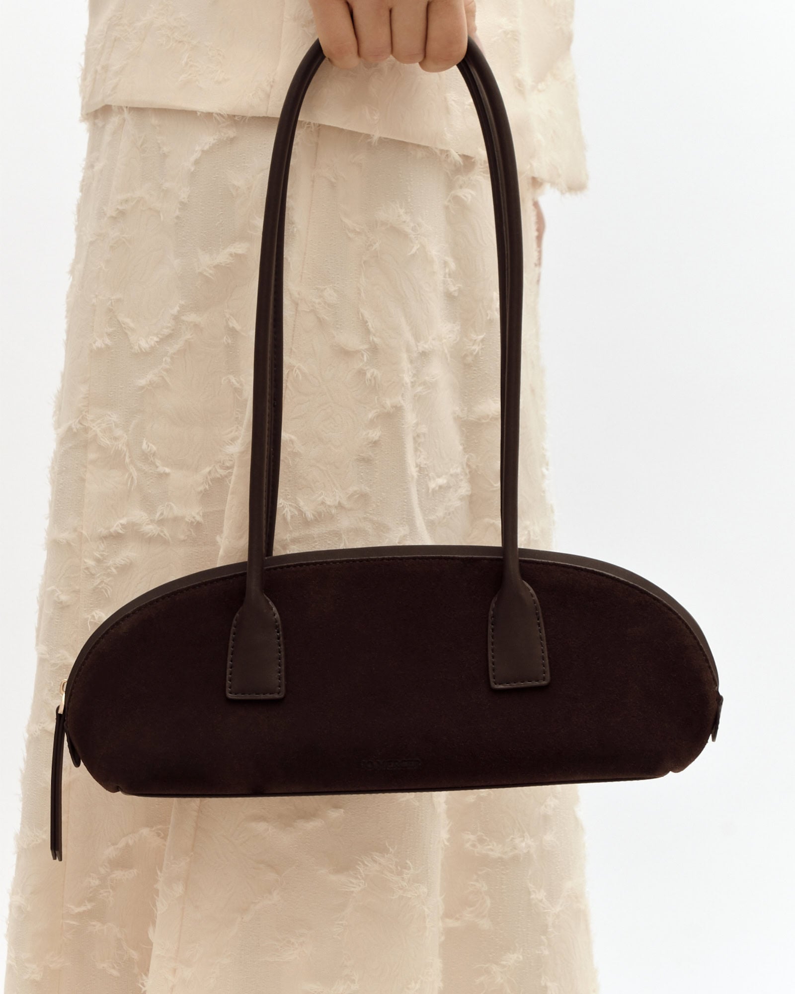 RUSTY SHOULDER BAG BITTER CHOC SUEDE image