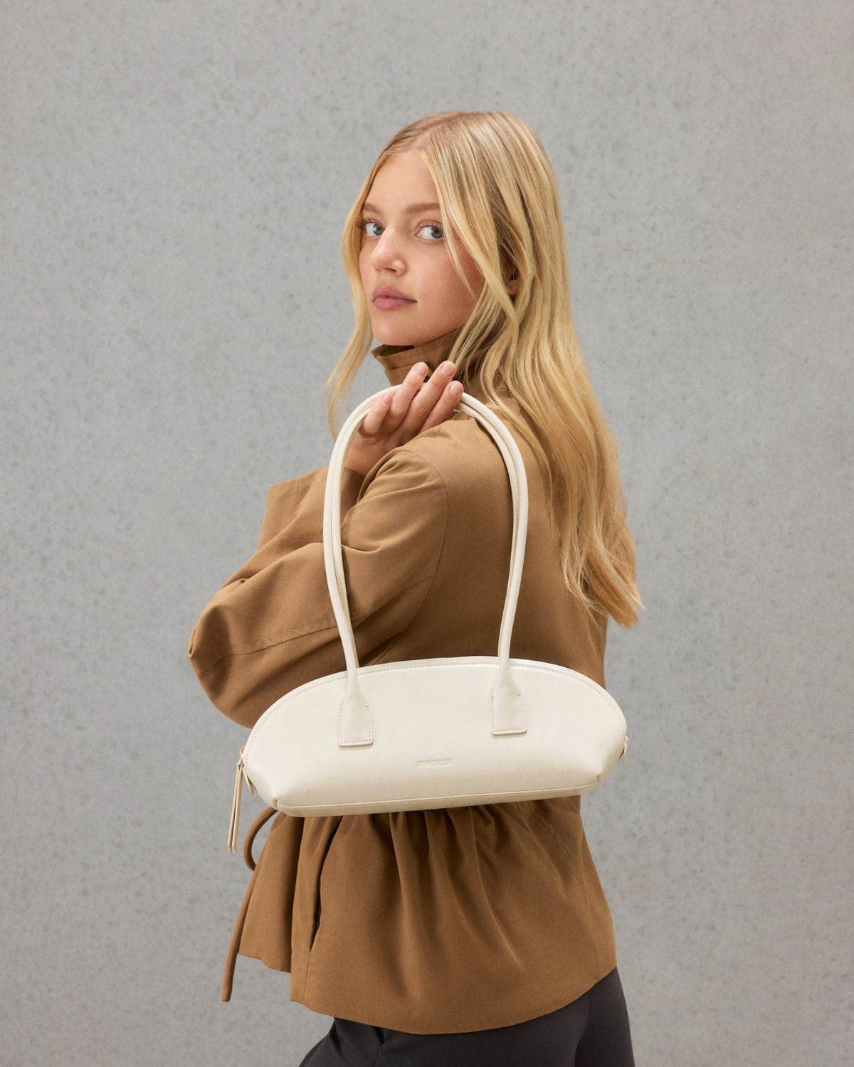 RUSTY SHOULDER BAG OFF WHITE LEATHER