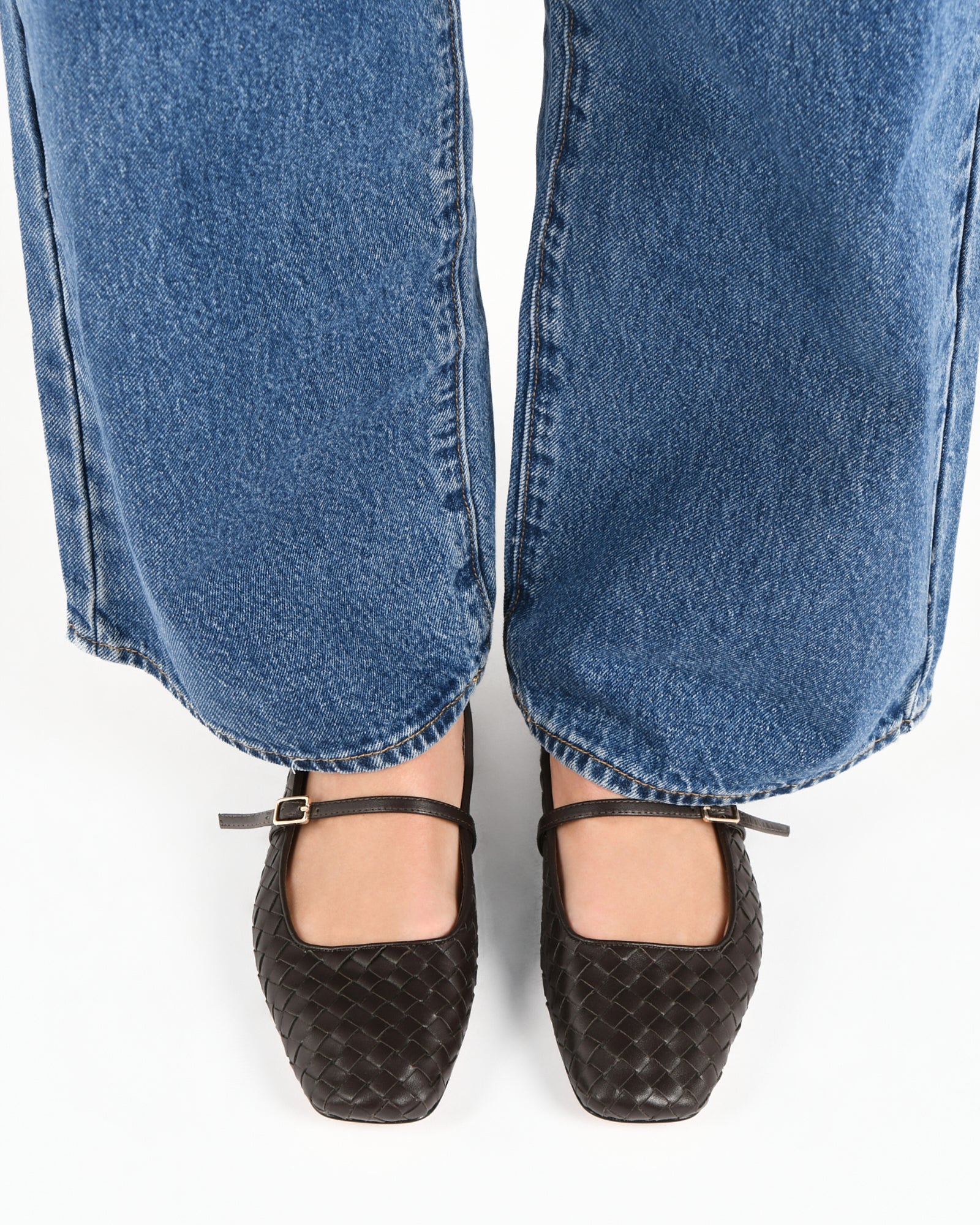 SAILOR BALLET FLATS CACAO LEATHER image