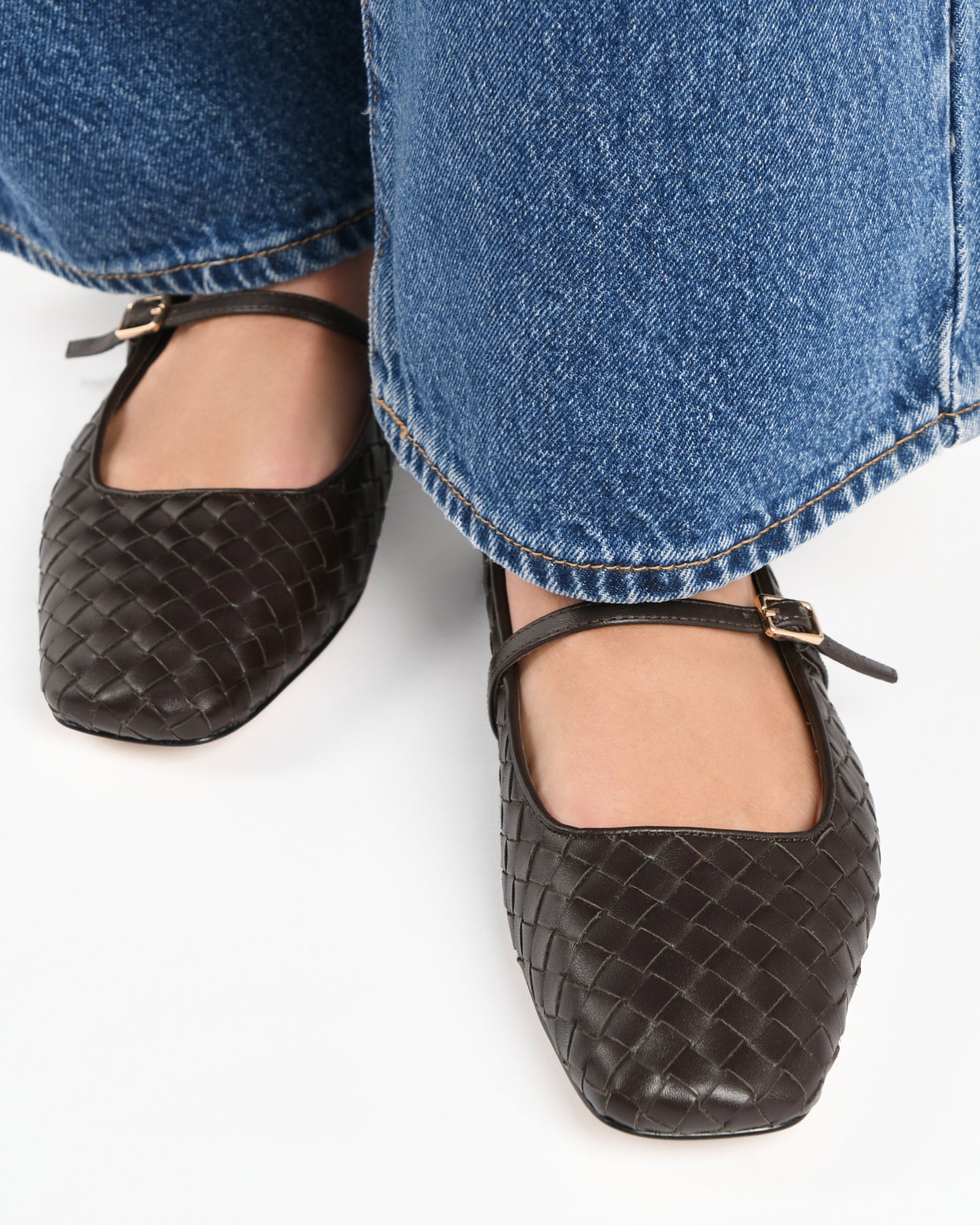 SAILOR BALLET FLATS CACAO LEATHER image