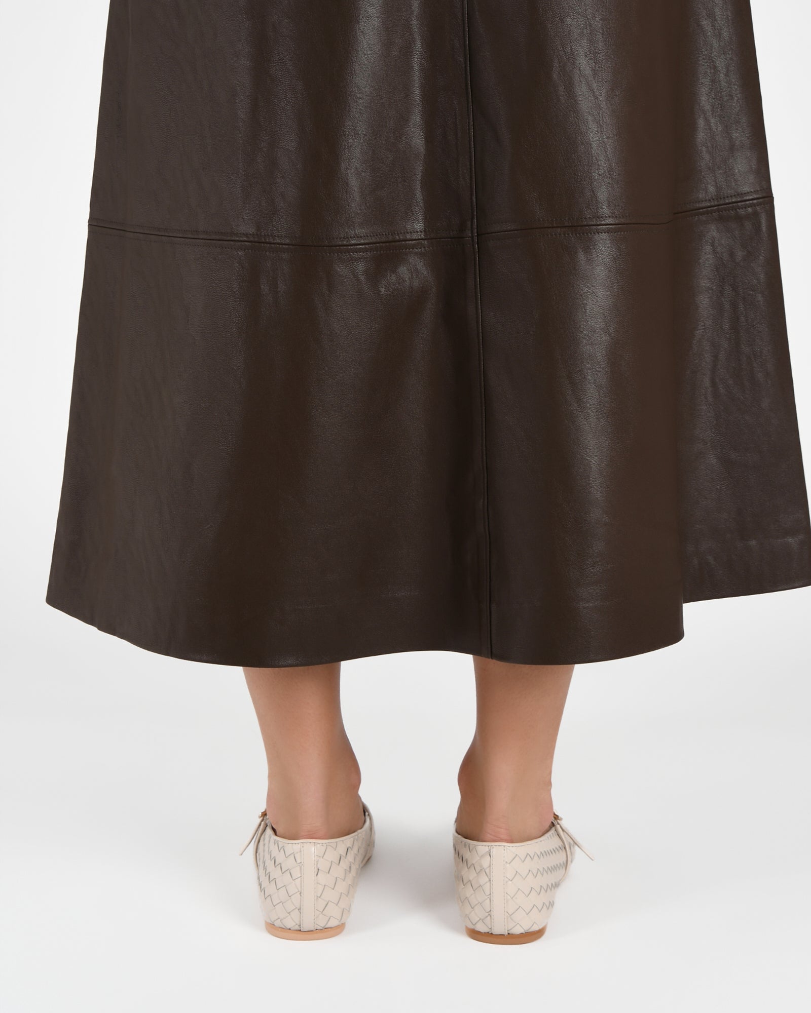 SAILOR BALLET FLATS OFF WHITE LEATHER image