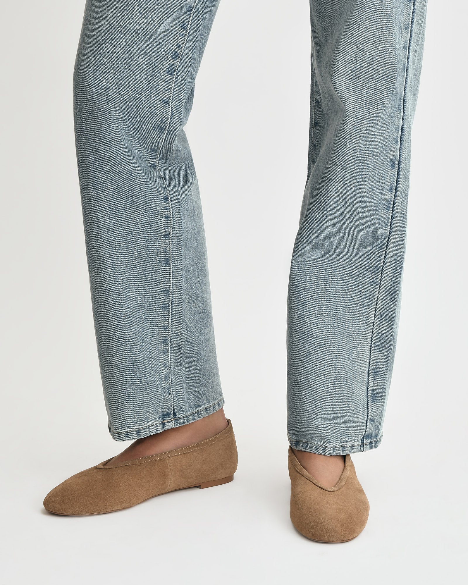 SALEM CASUAL FLATS LATTE SUEDE image