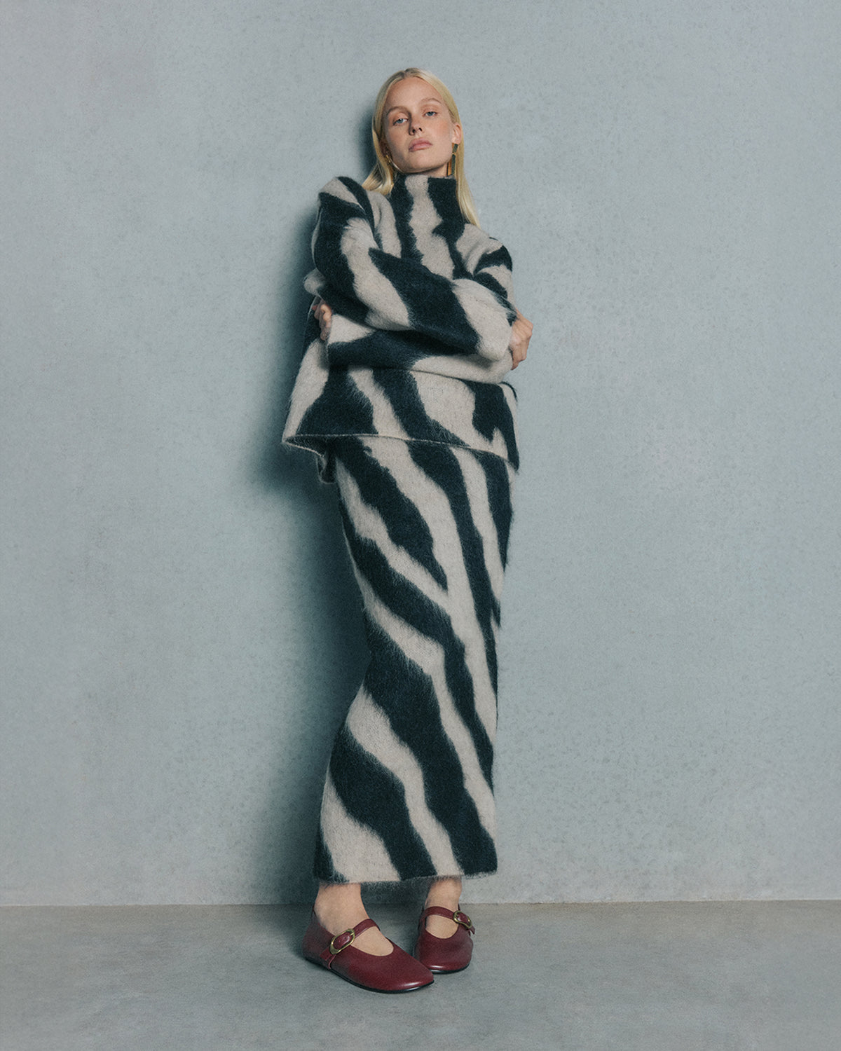 VALLEY BALLET FLATS MULBERRY LEATHER