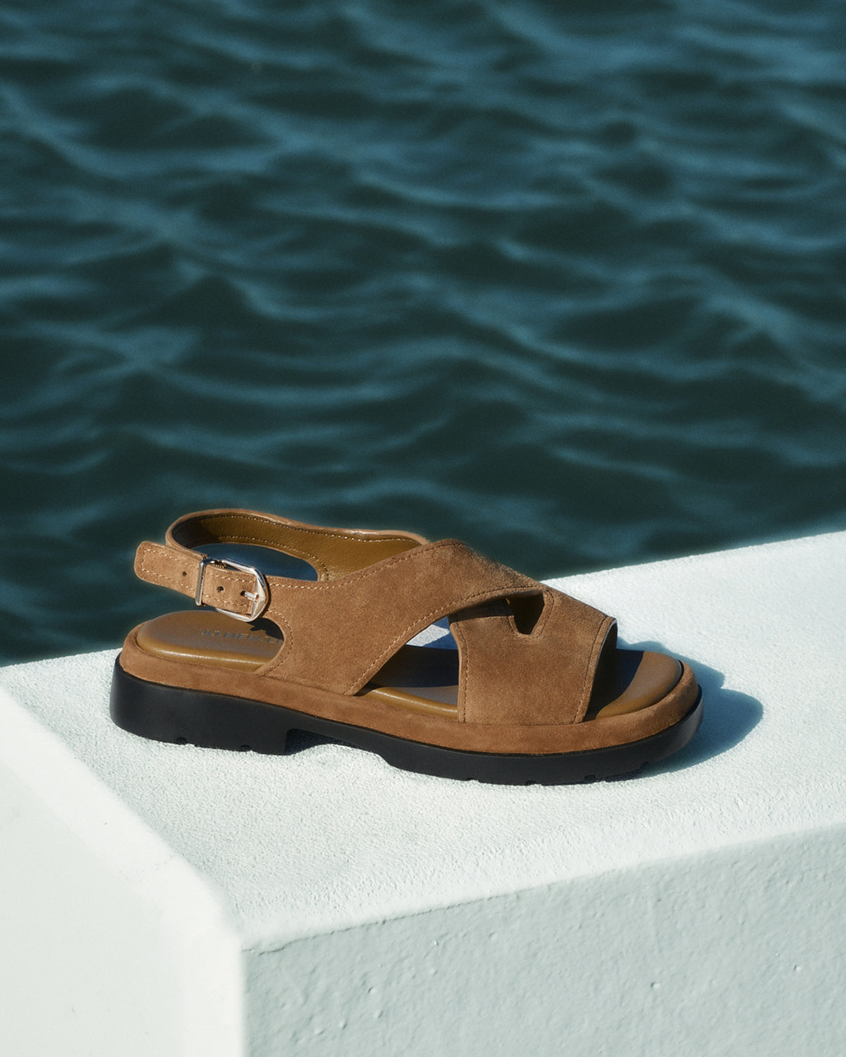 TOORAK FLAT SANDALS BISCUIT SUEDE