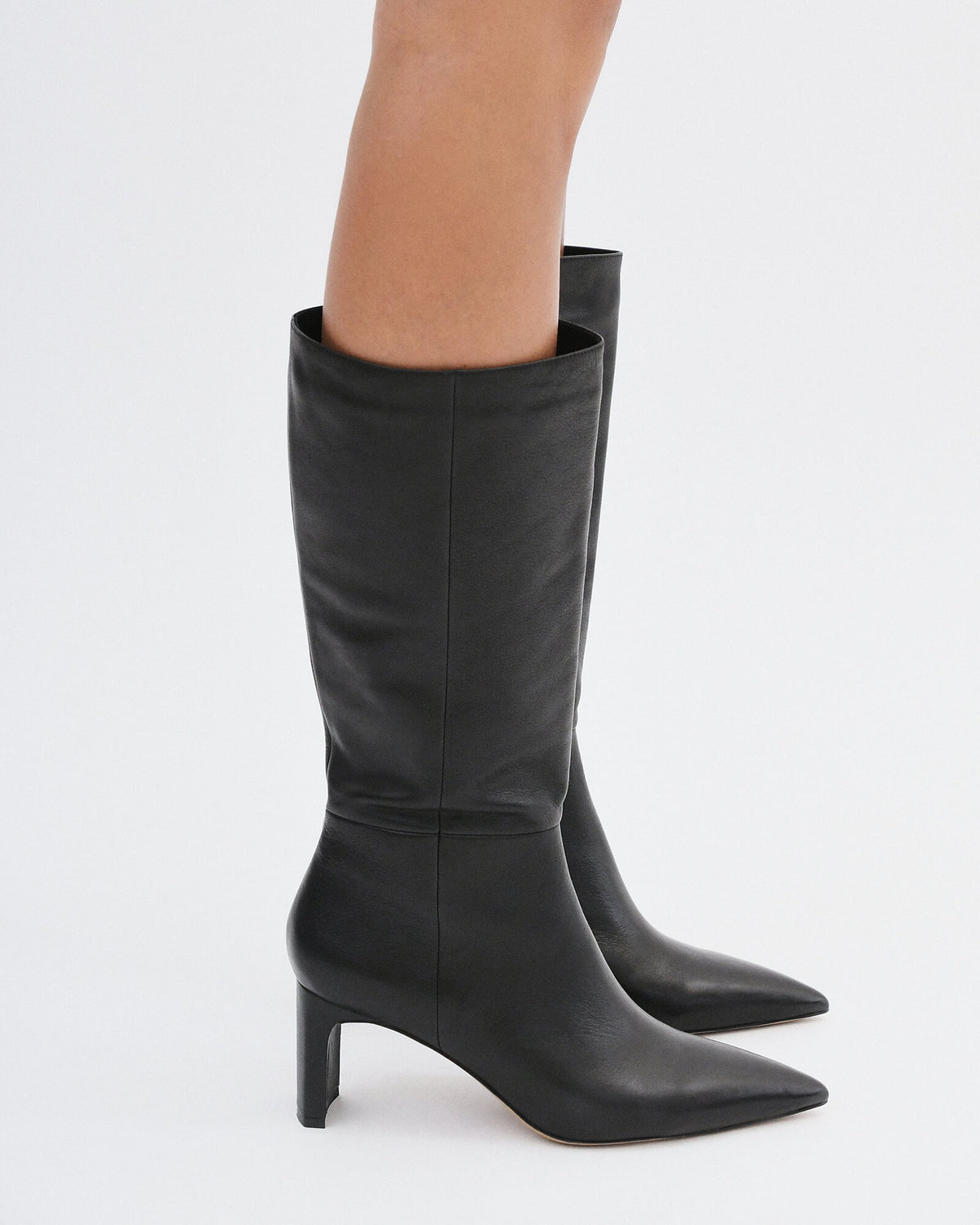 PIXIE CALF BOOTS BLACK LEATHER