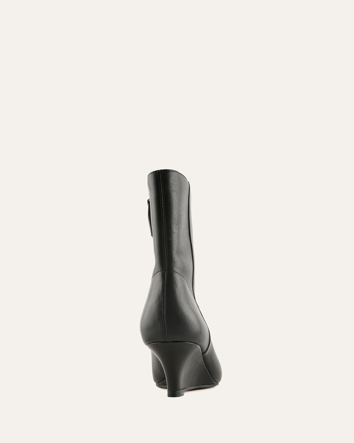 WALTON LOW ANKLE BOOTS BLACK LEATHER
