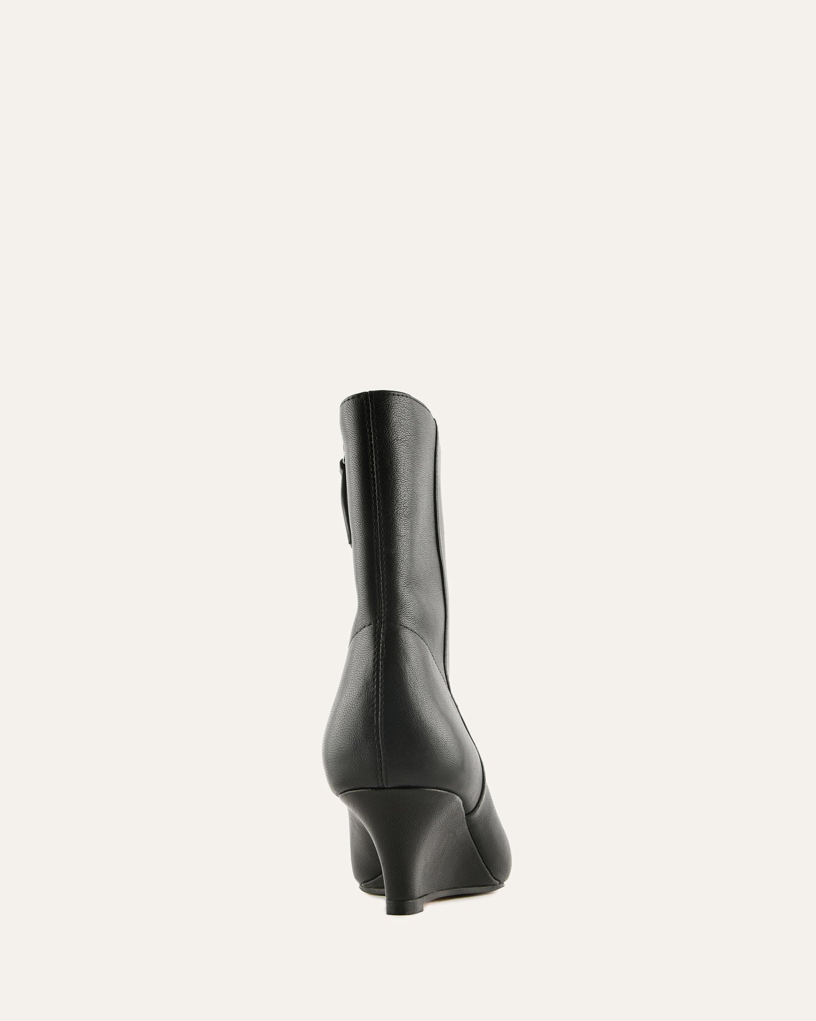 WALTON LOW ANKLE BOOTS BLACK LEATHER image