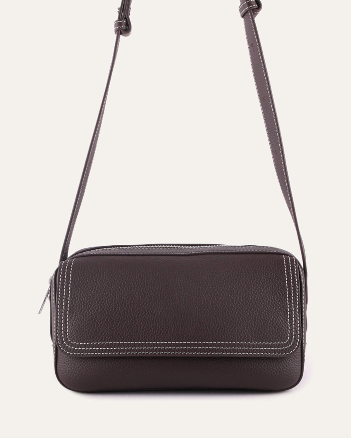 WASHINGTON CROSSBODY BAG CHOCOLATE LEATHER