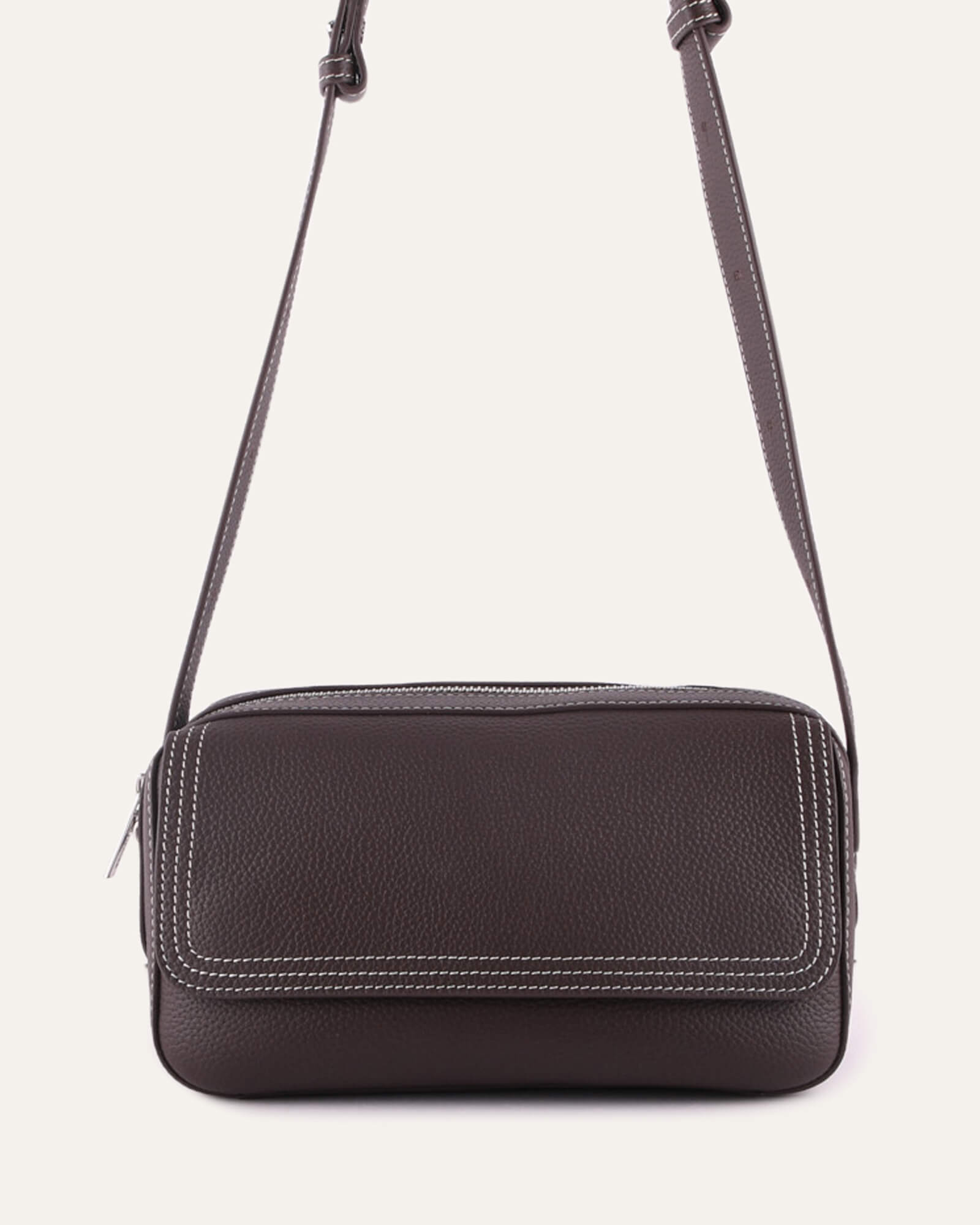 WASHINGTON CROSSBODY BAG CHOCOLATE LEATHER image