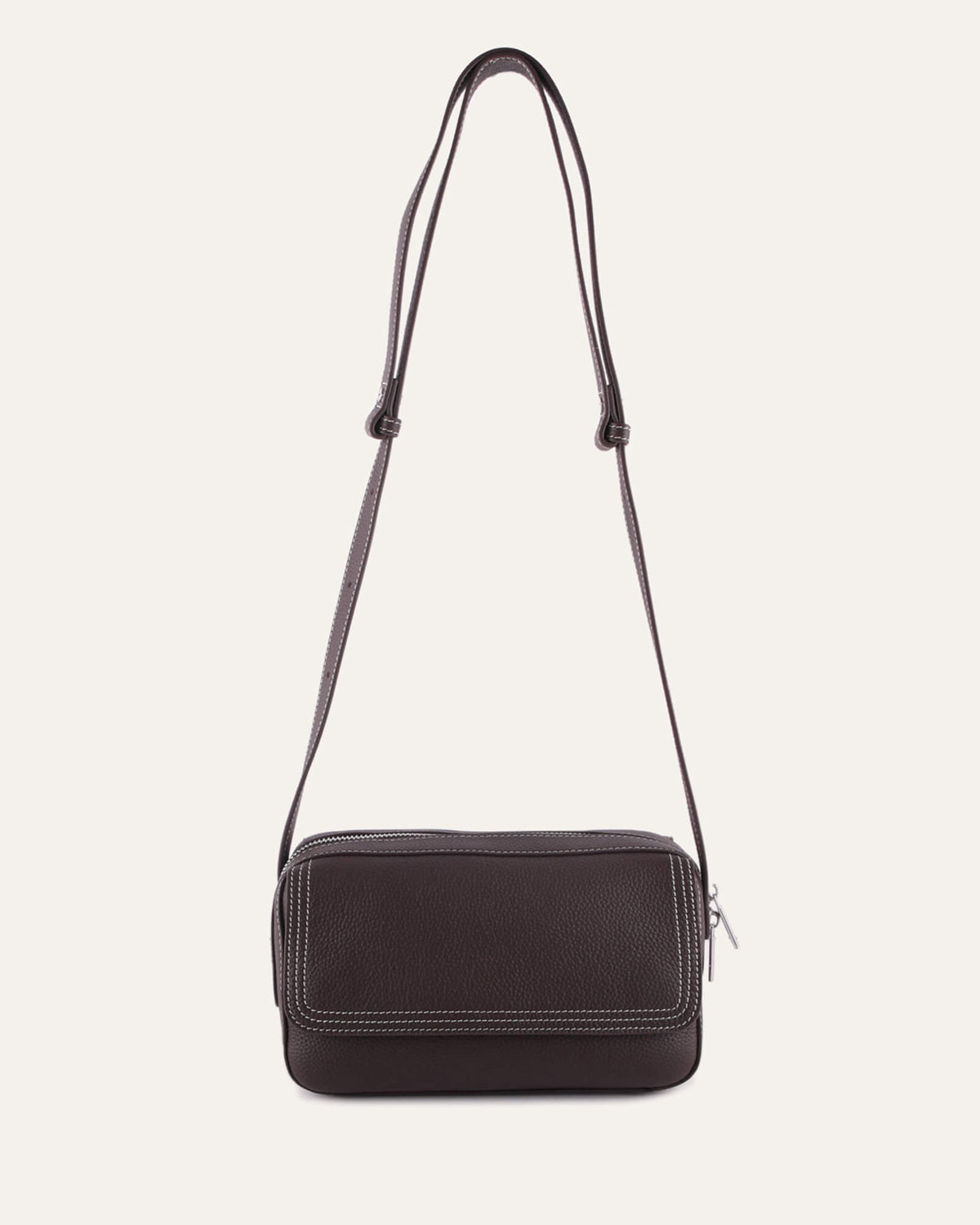 WASHINGTON CROSSBODY BAG CHOCOLATE LEATHER