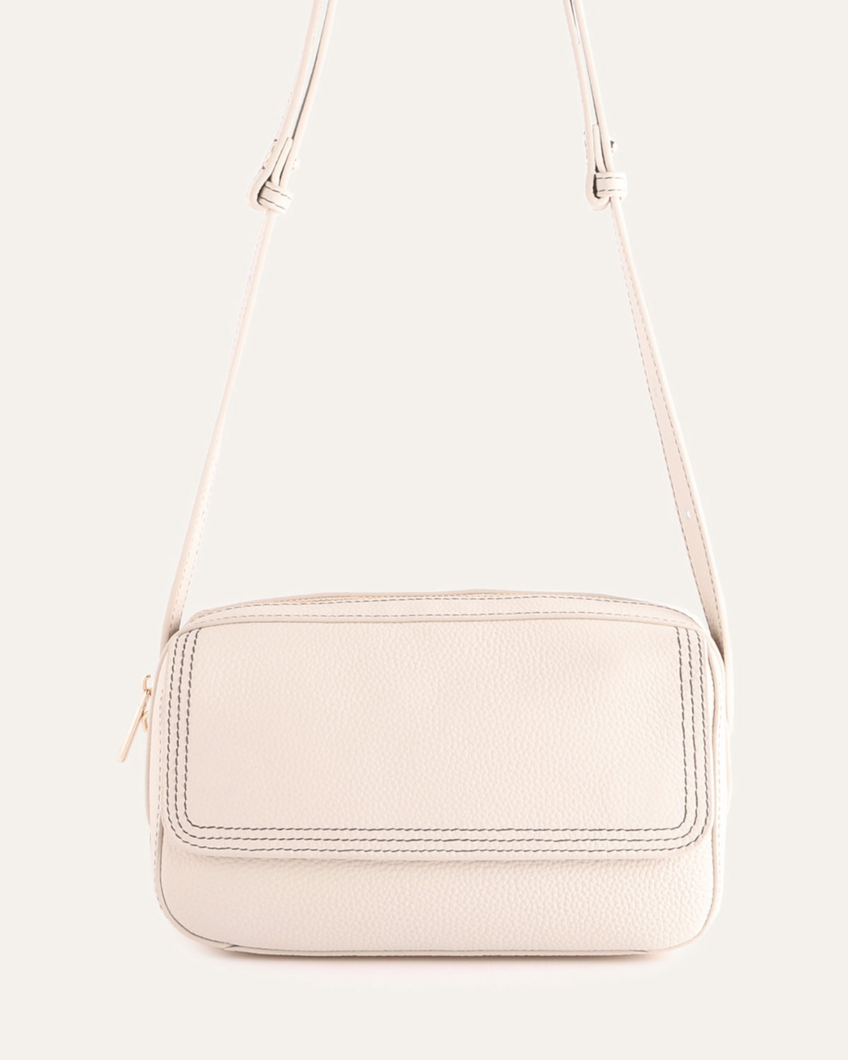 WASHINGTON CROSSBODY BAG MILK WHITE LEATHER