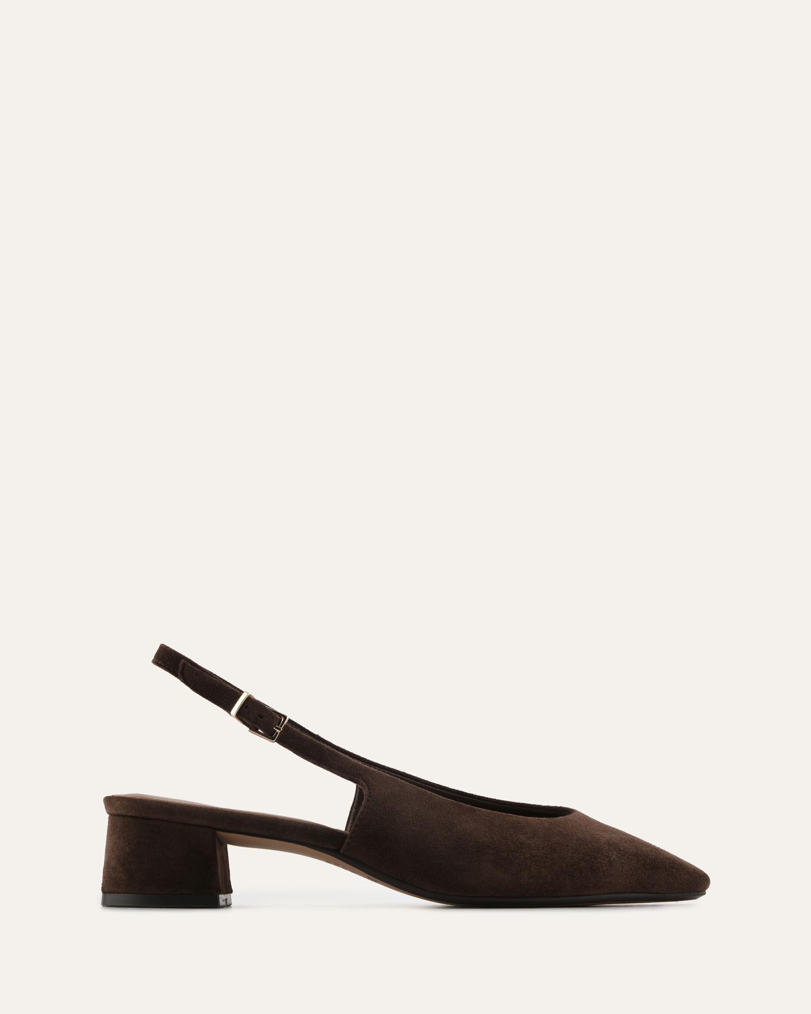 WELLA LOW HEELS CHOCOLATE SUEDE image