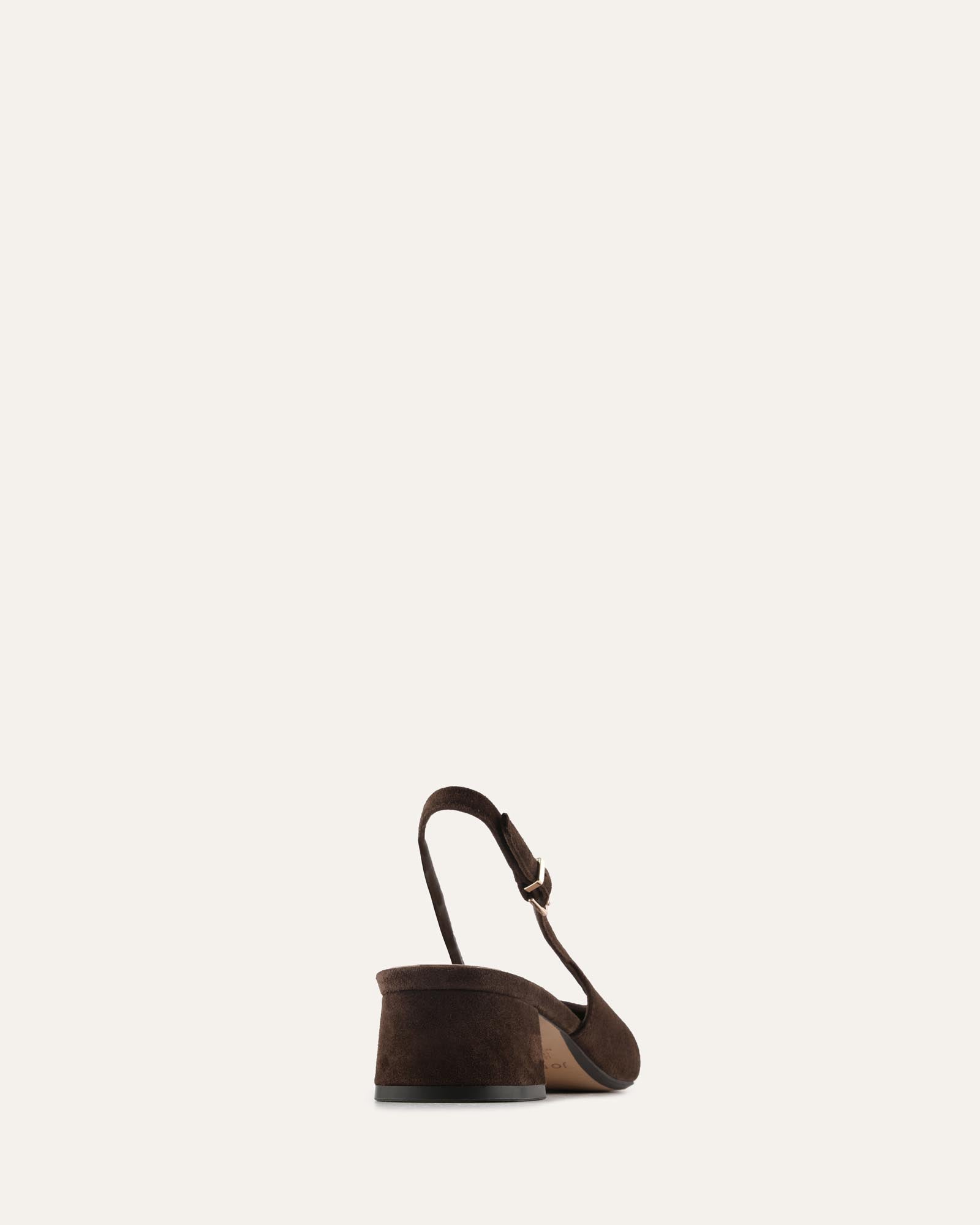 WELLA LOW HEELS CHOCOLATE SUEDE image