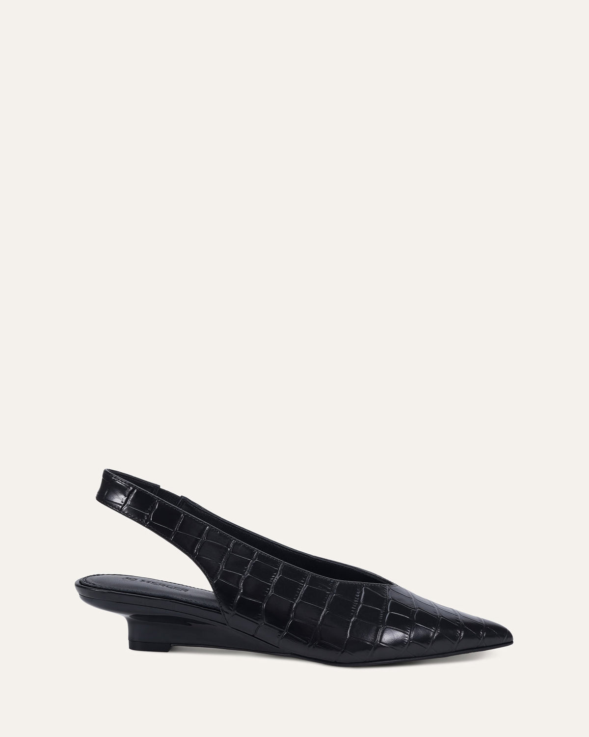 WHITLEY LOW HEELS BLACK CROC