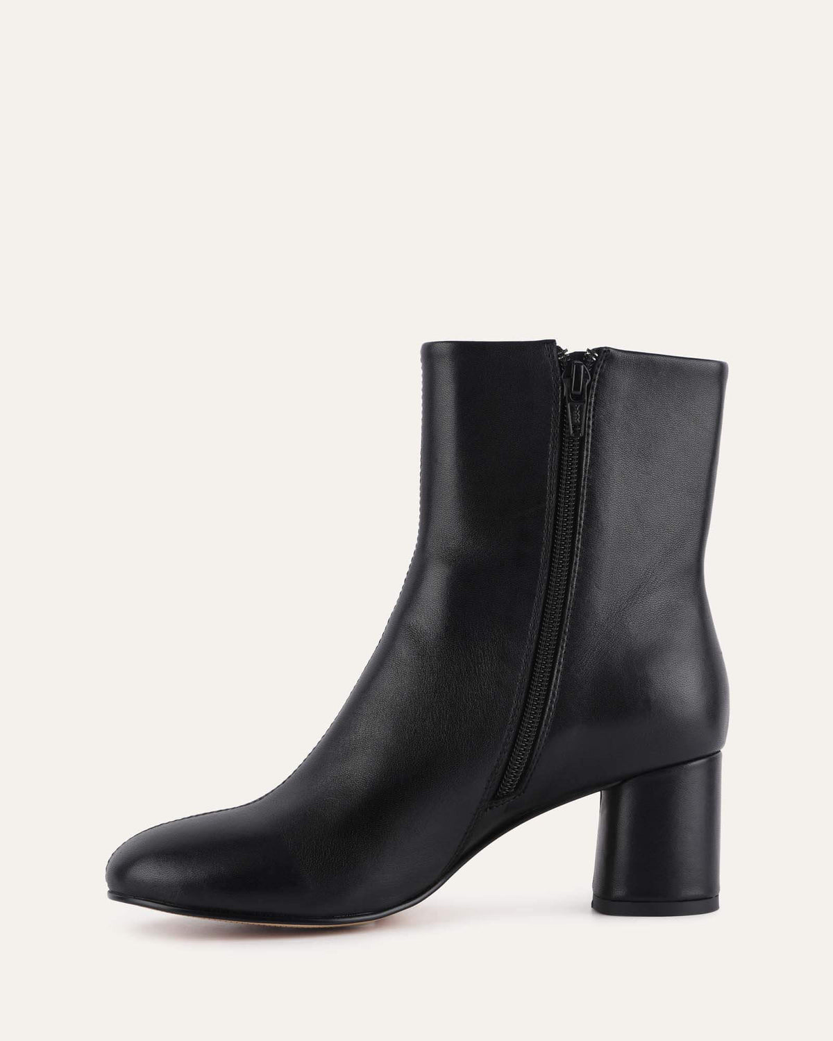 WILLOW MID ANKLE BOOTS BLACK LEATHER