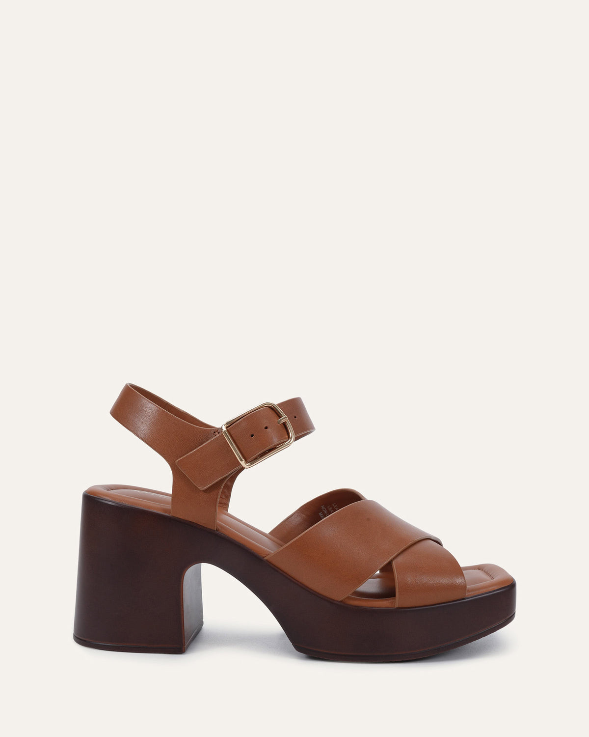 WILMA MID HEEL SANDALS TUSCAN TAN LEATHER
