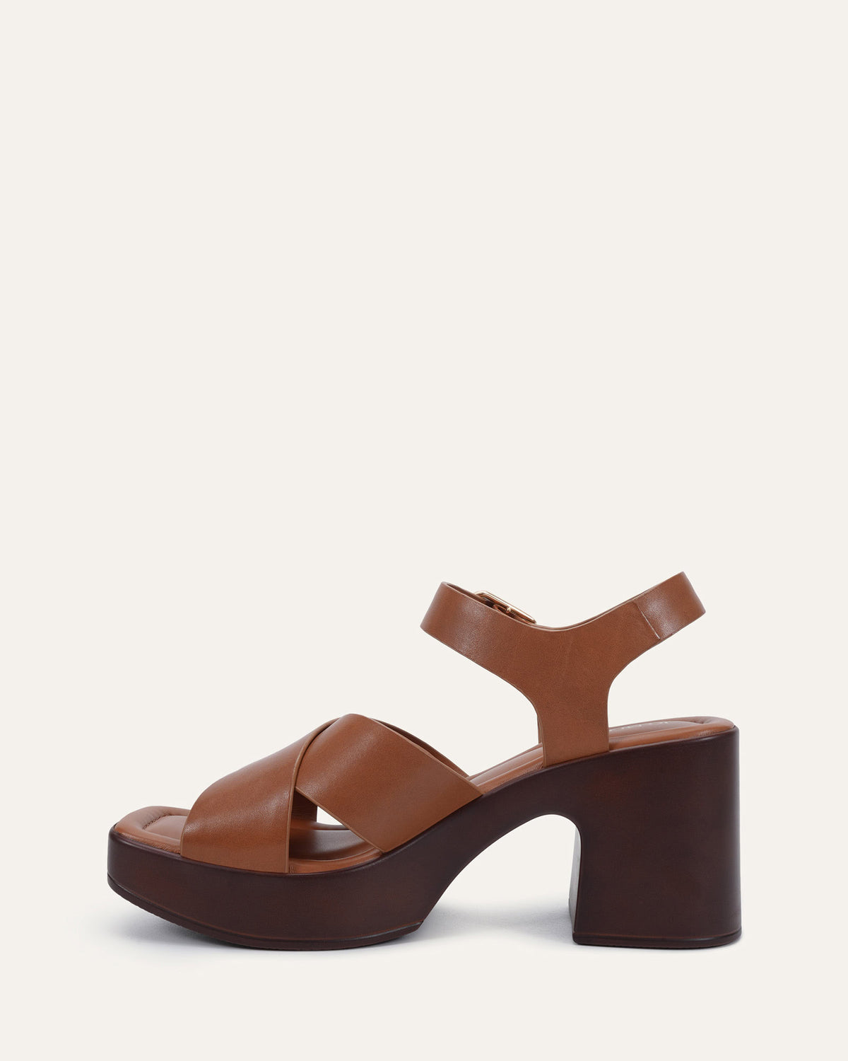 WILMA MID HEEL SANDALS TUSCAN TAN LEATHER