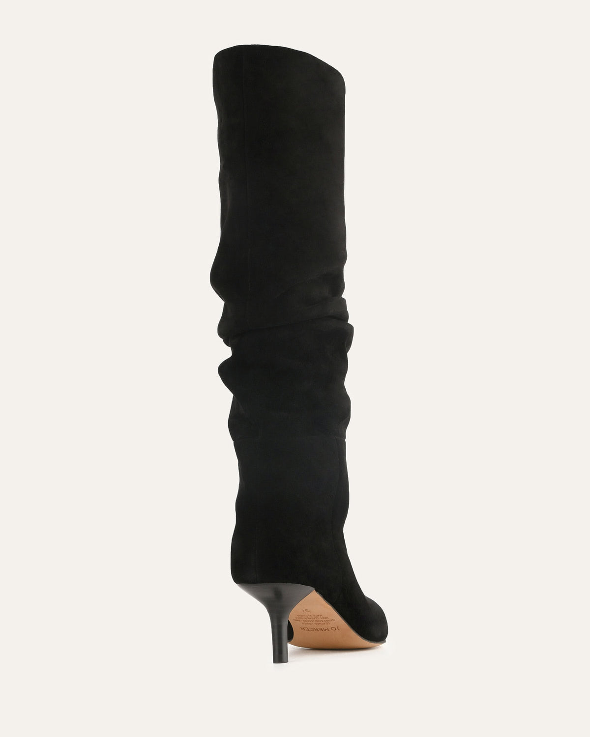 WINSLOW KNEE BOOTS BLACK SUEDE