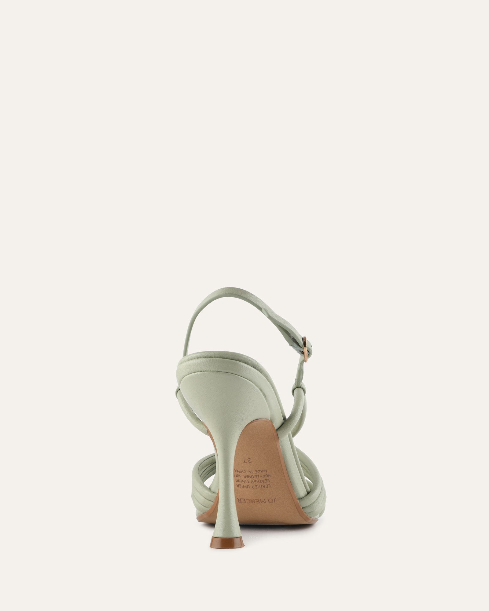 XANTHE HIGH HEEL SANDALS LIGHT SAGE LEATHER image
