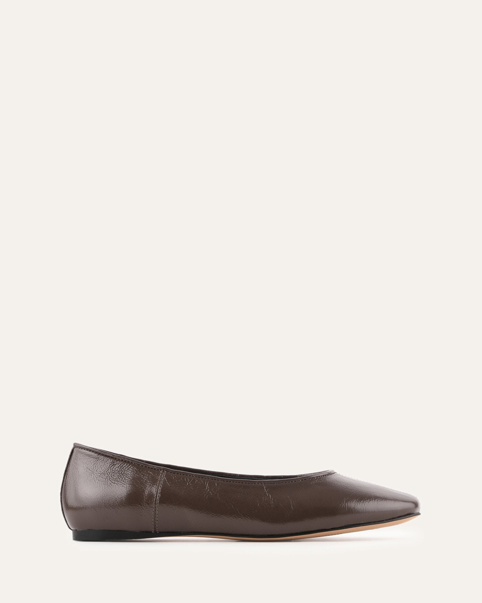 YARRA DRESS FLATS DARK RYE LEATHER image