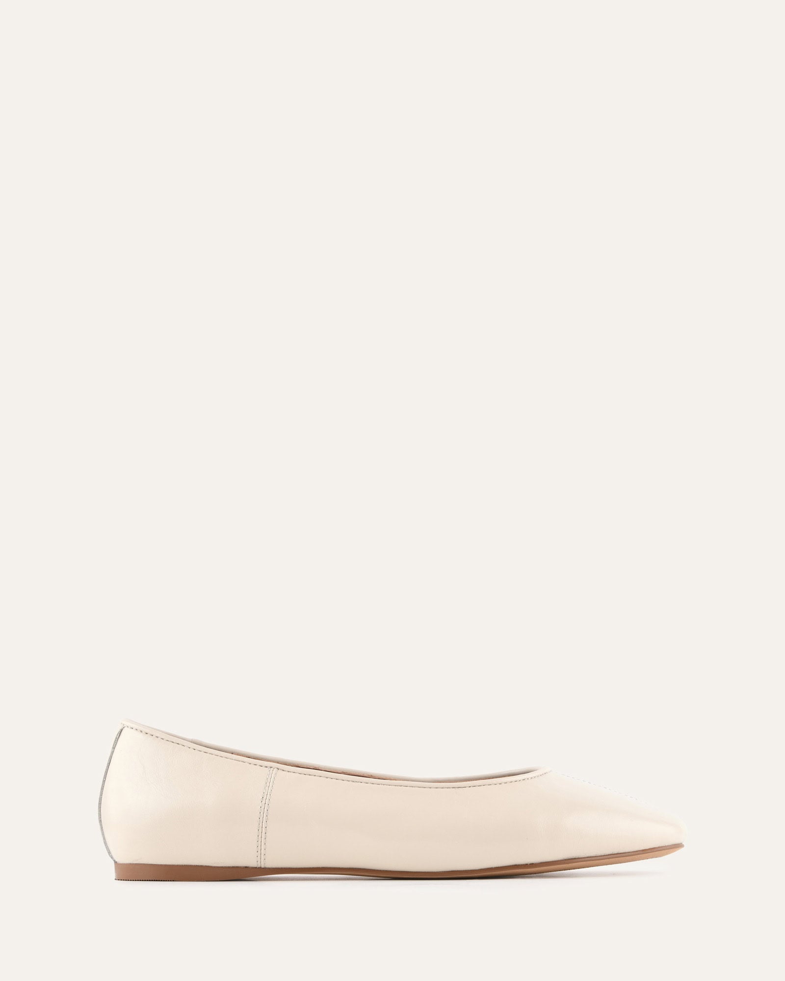 YARRA DRESS FLATS OFF WHITE LEATHER image