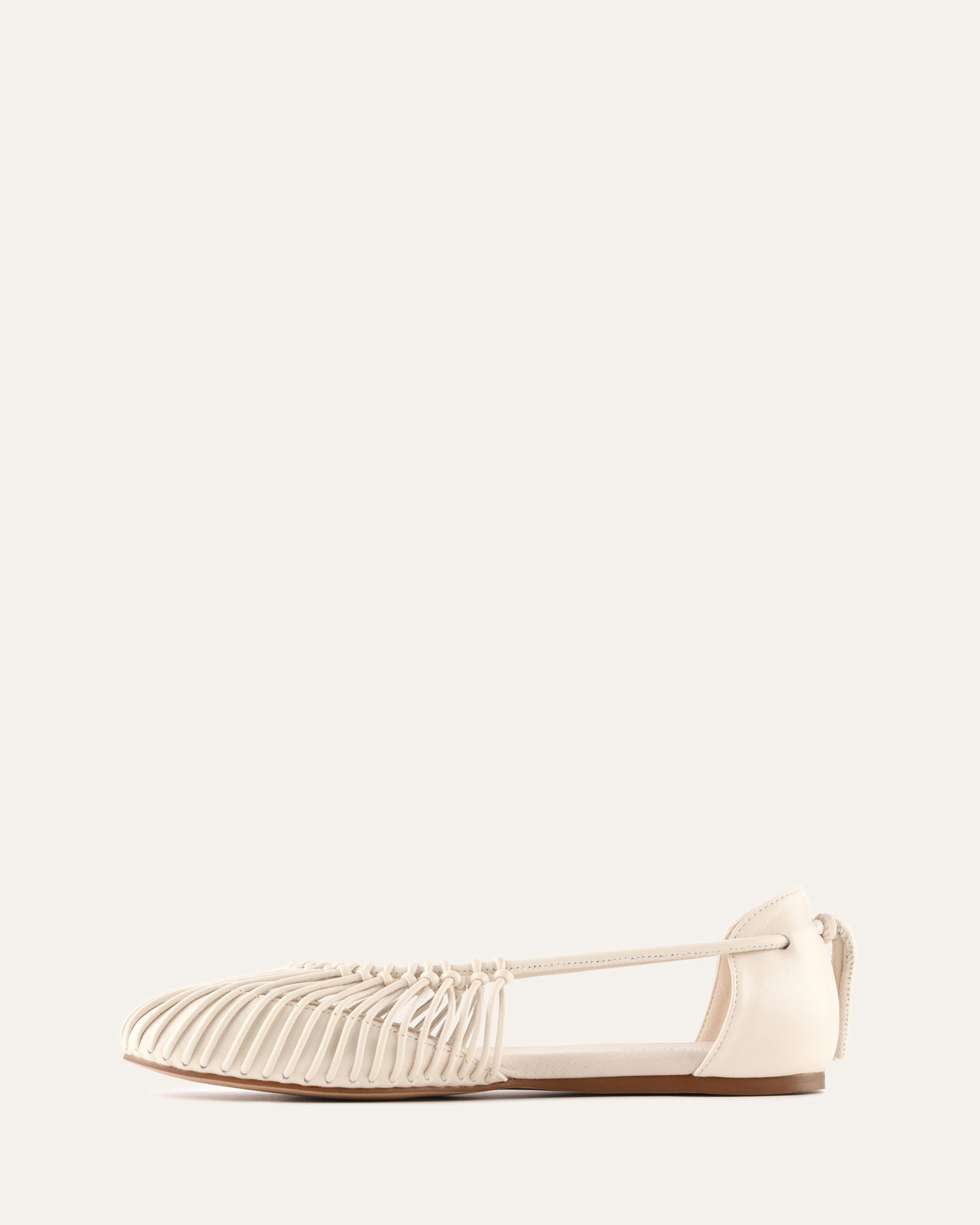 YUZU CASUAL FLATS OFF WHITE LEATHER image