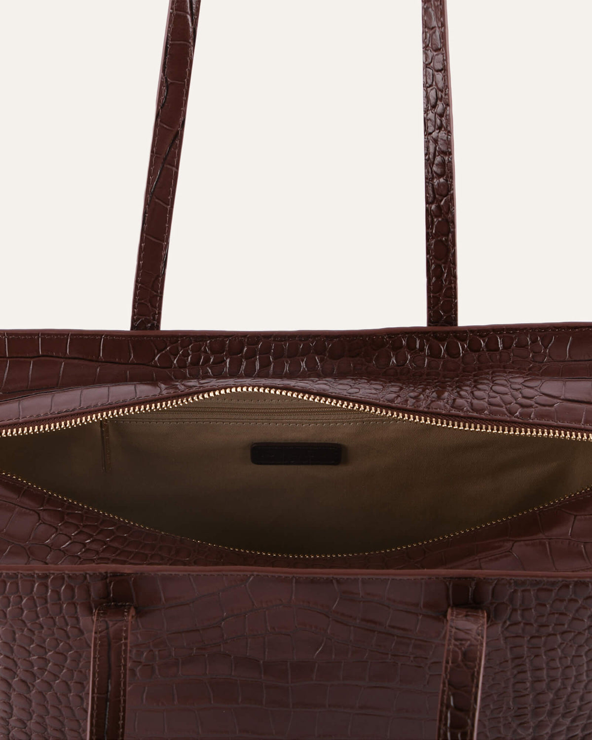 ZELIE SHOUDER BAG CHOCOLATE CROC