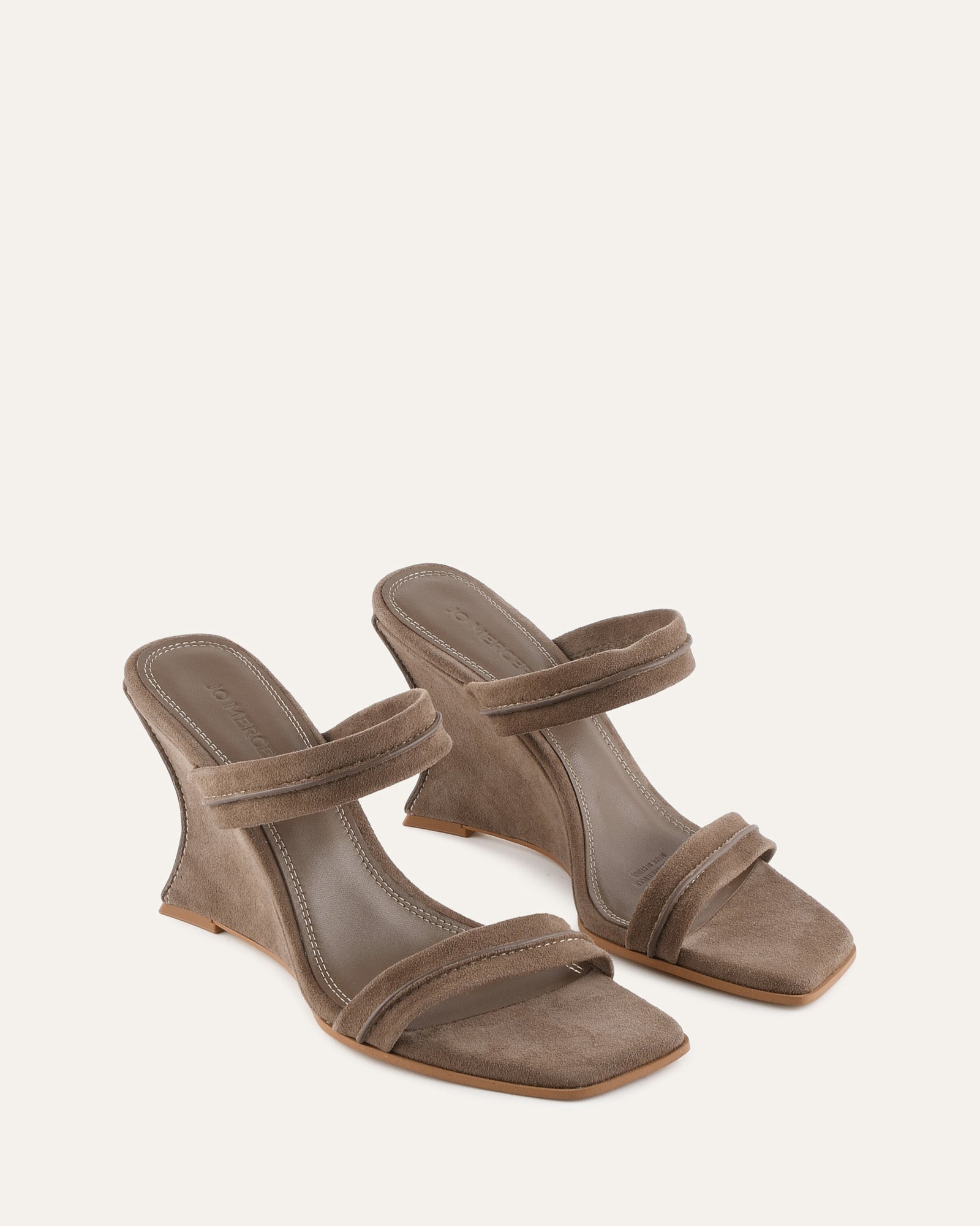 ZINNIA HIGH HEEL SANDALS ASH SUEDE image