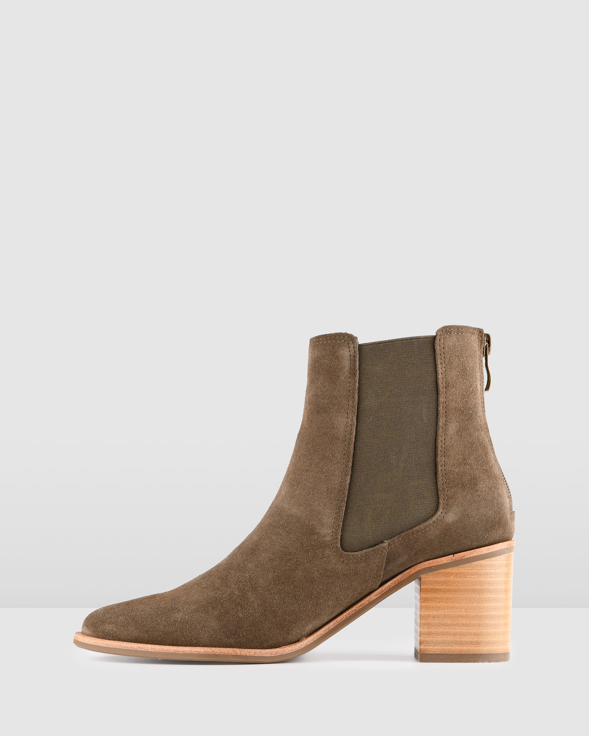 ALLURE MID ANKLE BOOTS KHAKI SUEDE