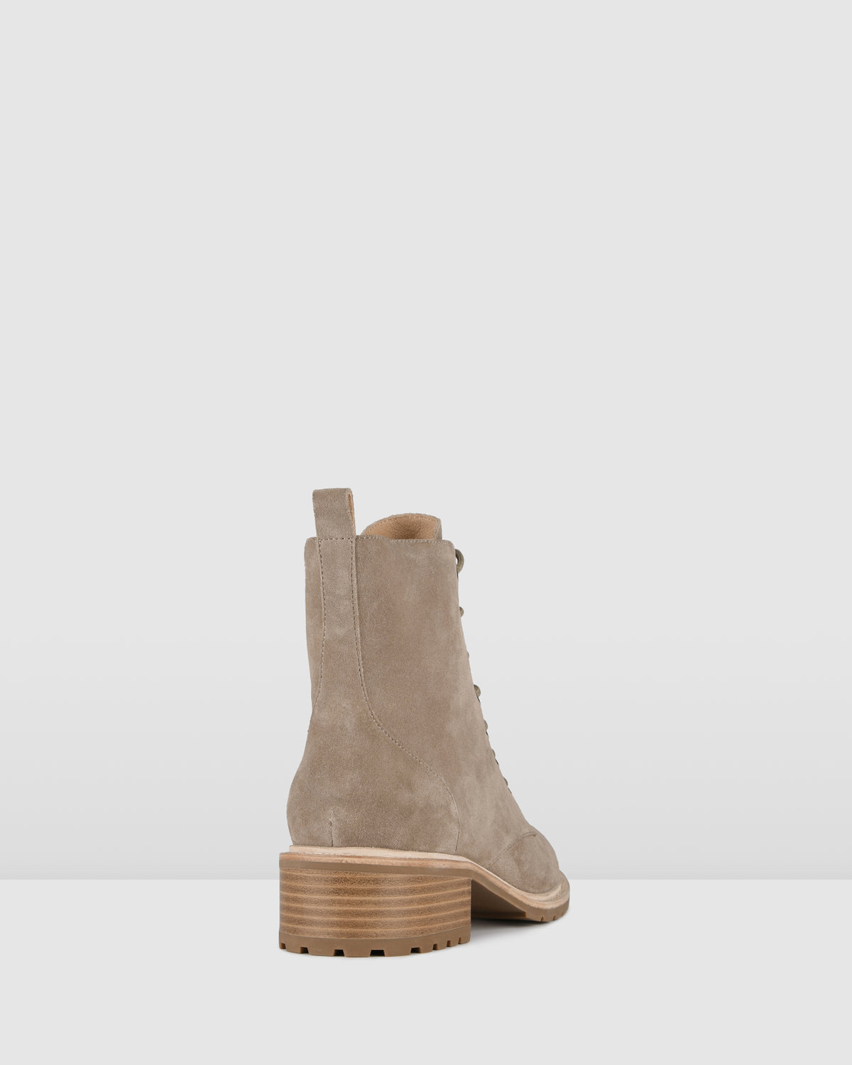 FRANCES FLAT ANKLE BOOT TAUPE SUEDE