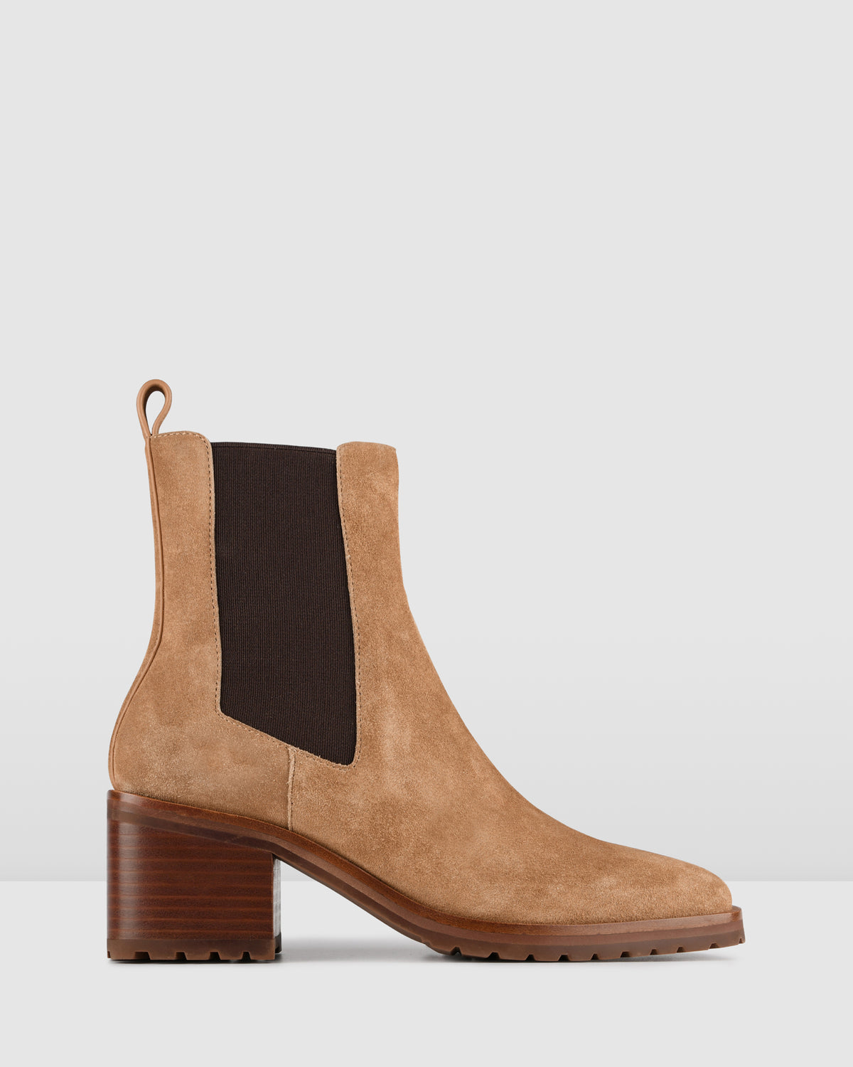 HARLEY MID ANKLE BOOTS TAN SUEDE