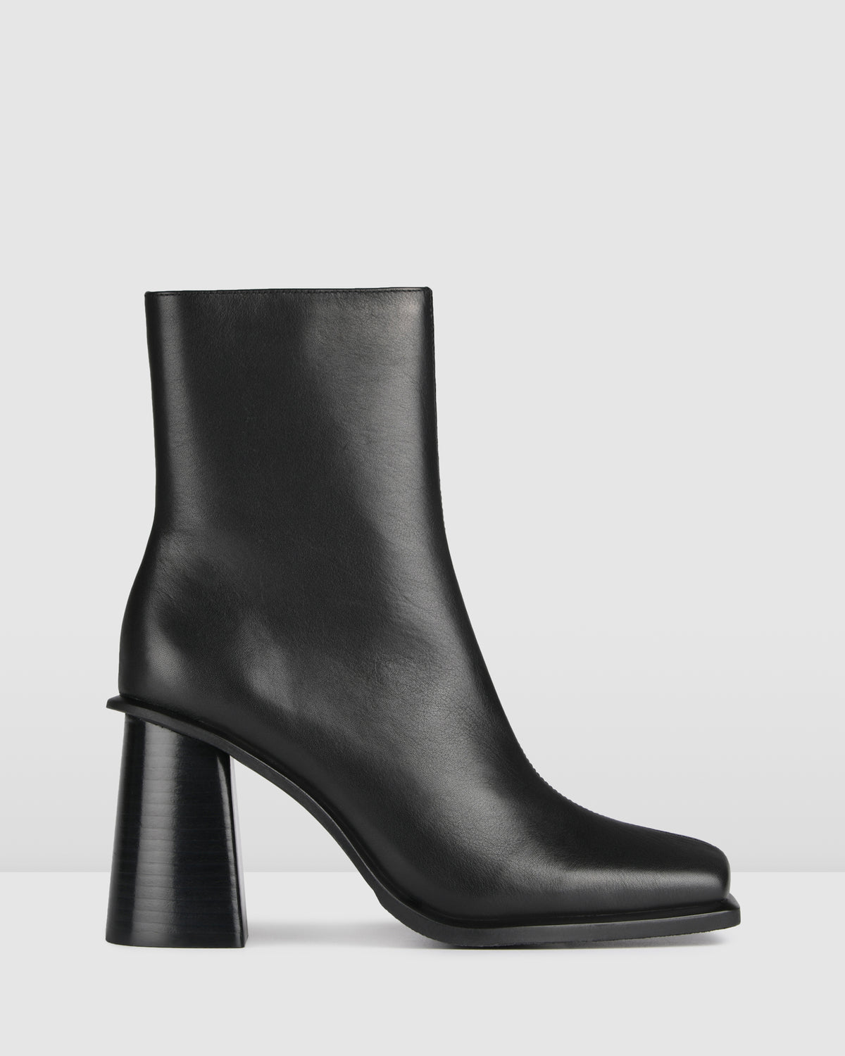 KING HIGH ANKLE BOOTS BLACK LEATHER