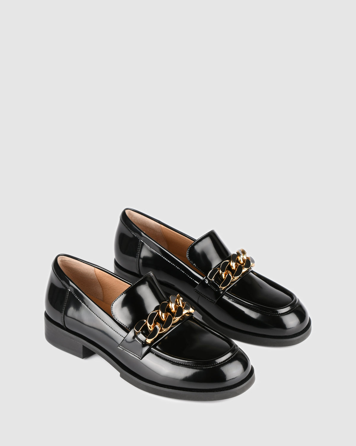 OLIVE LOAFERS BLACK BOX LEATHER