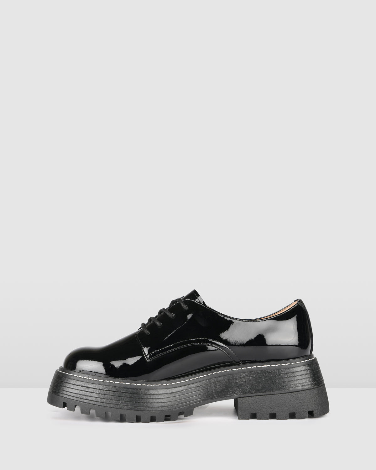 REED LACE UPS BLACK PATENT